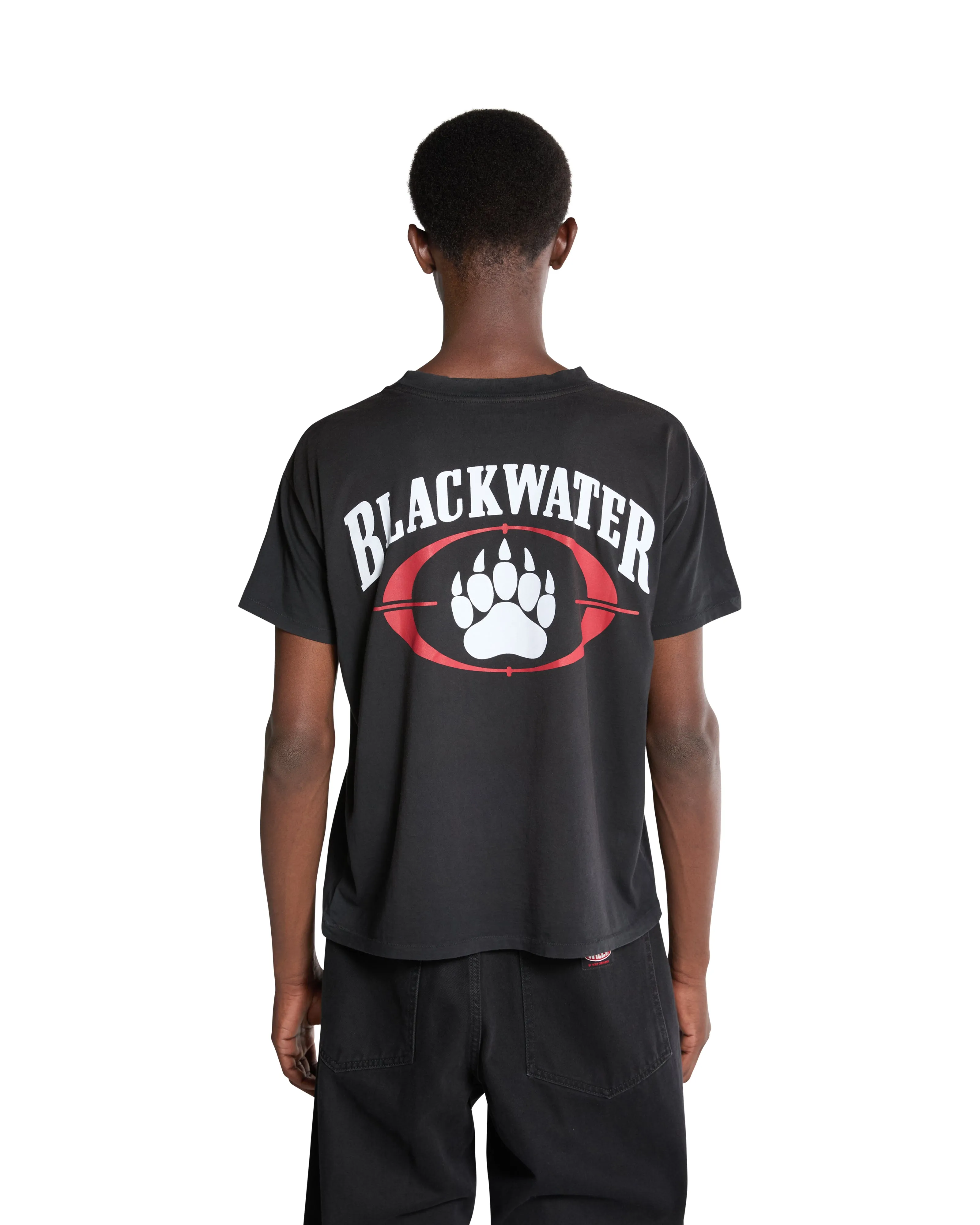 EASY TEE - "BLACK WATER" - WASHED BLACK sold by Willy Chavarria product image thumbnail 4