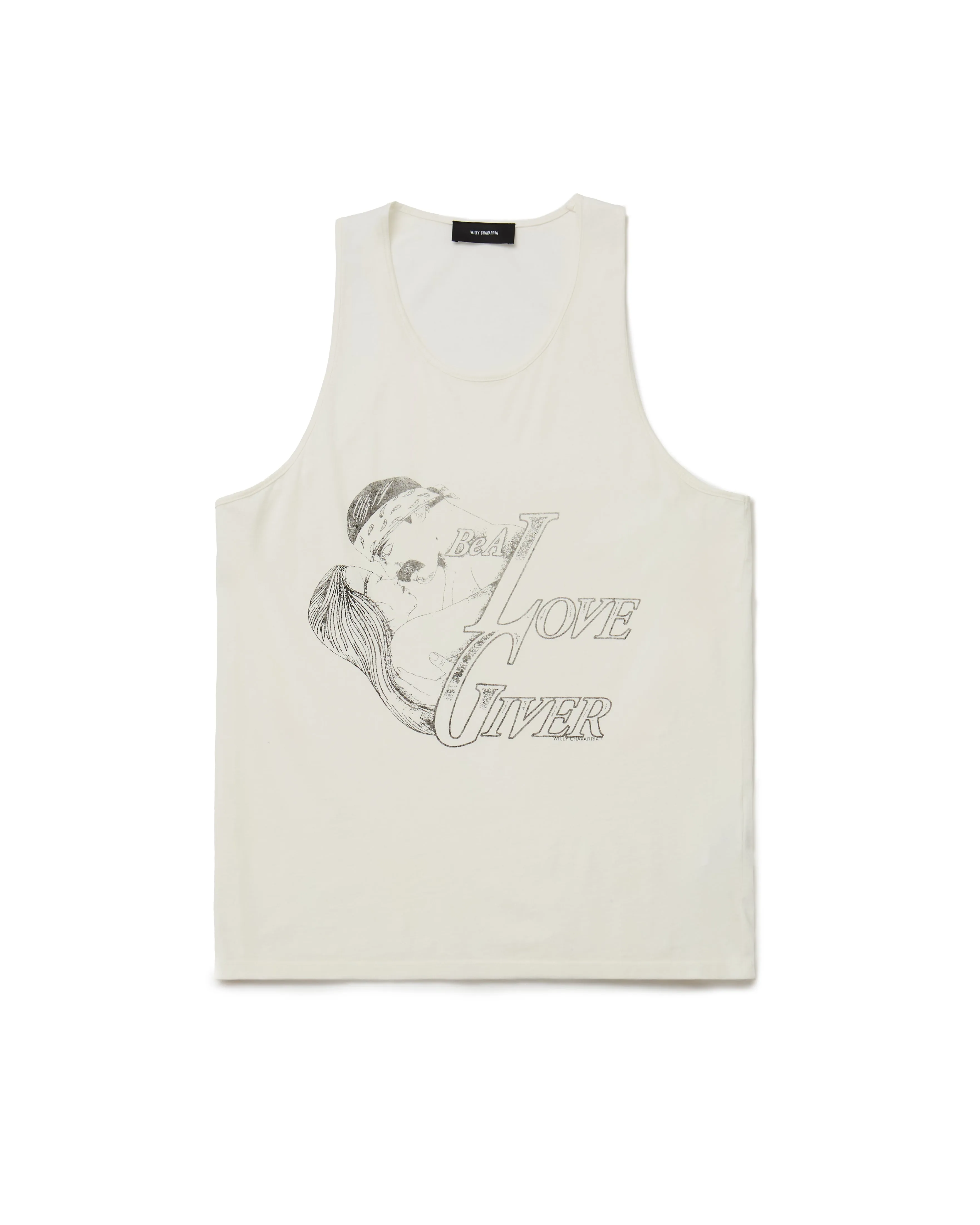 LOVER GIVER TANK - WHITE sold by Willy Chavarria