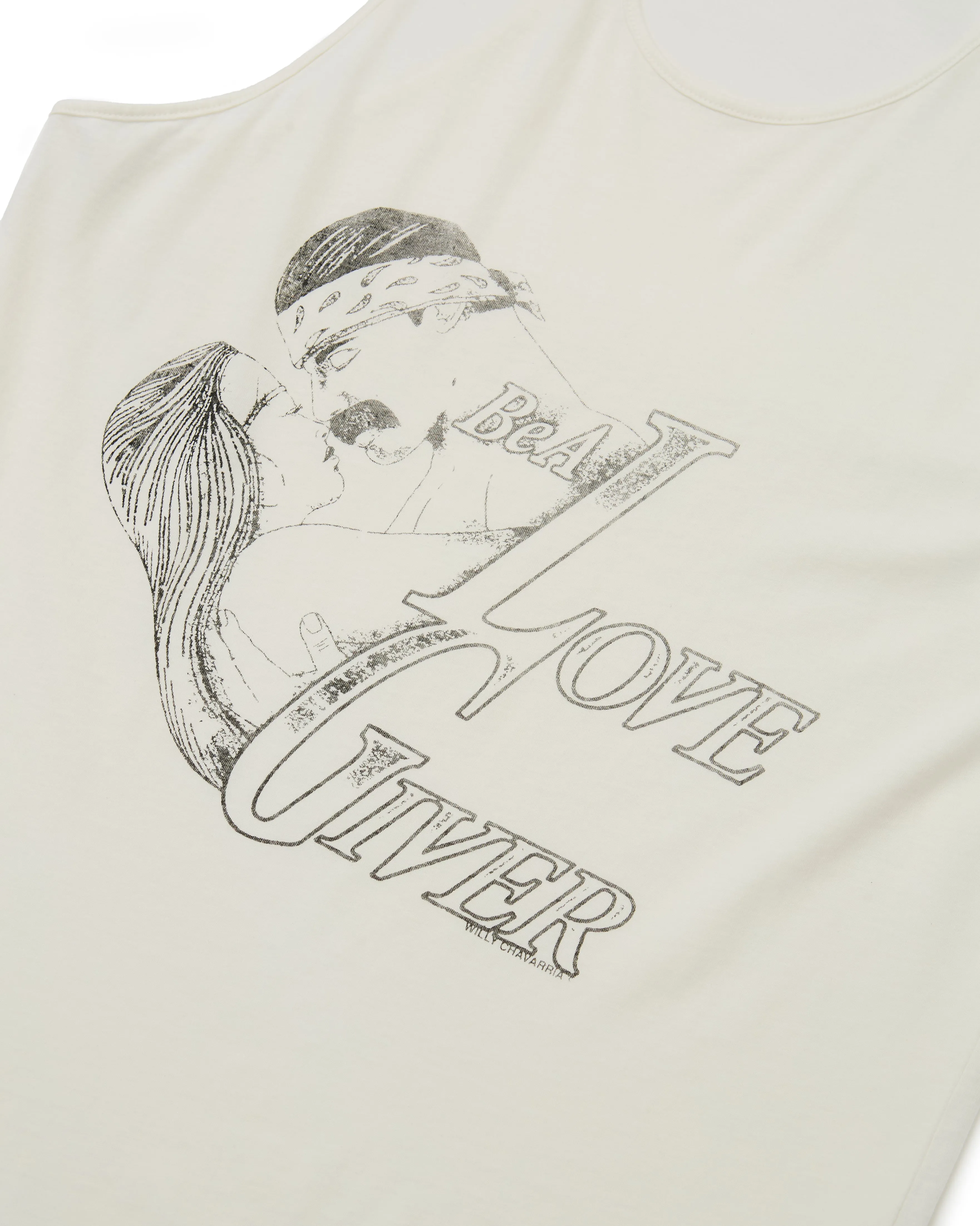 LOVER GIVER TANK - WHITE sold by Willy Chavarria product image thumbnail 2