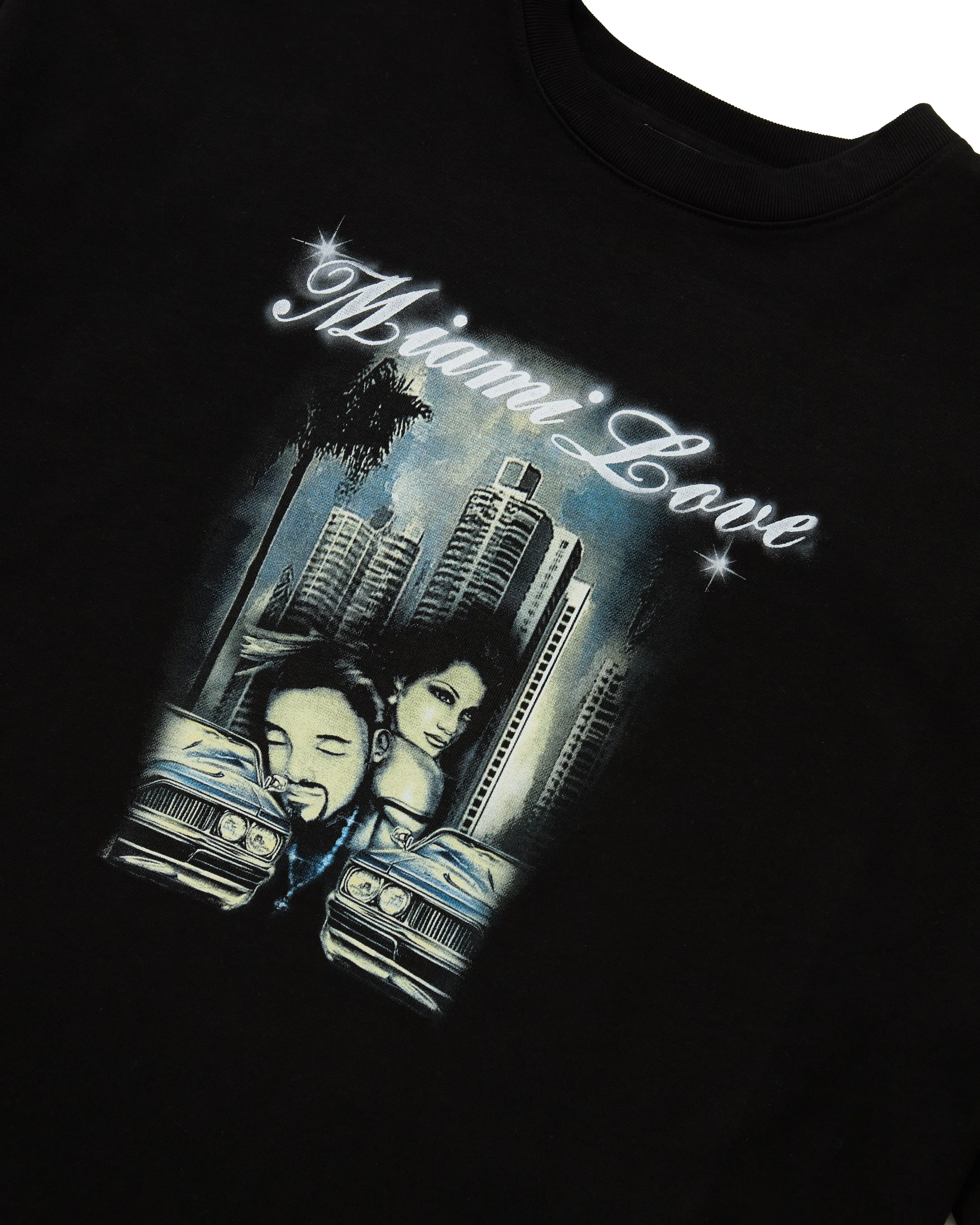 CHOLITO LOWRIDER BUFFALO TEE - BLACK sold by Willy Chavarria product image thumbnail 2