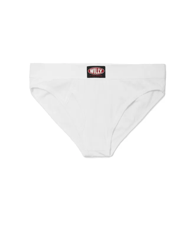 WOMEN'S BRIEF - WHITE sold by Willy Chavarria