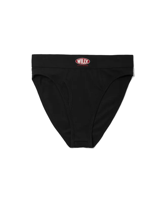 WOMEN'S HIGH WAISTED BRIEF - BLACK sold by Willy Chavarria