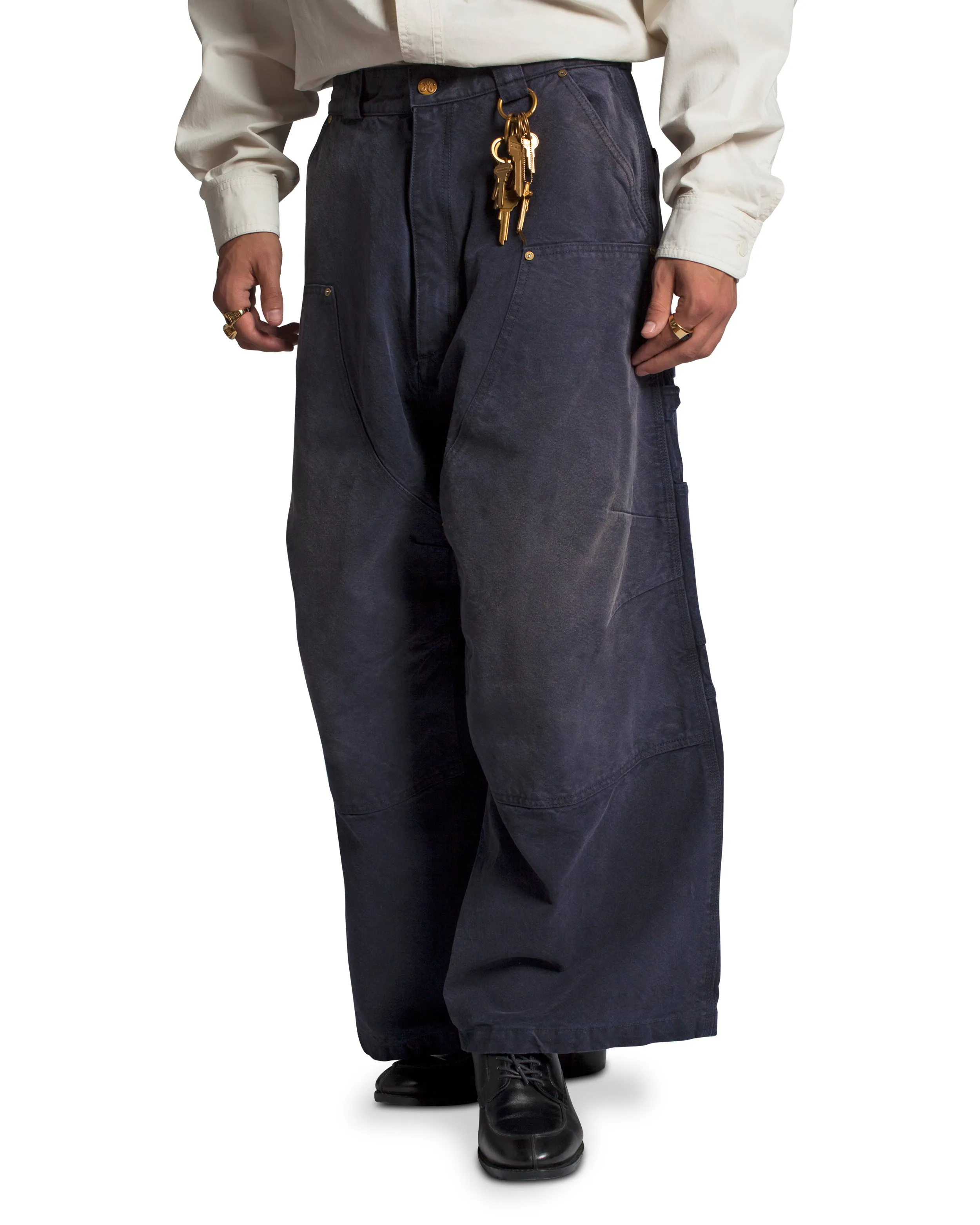 STOCKTON DOUBLE KNEE PANT - PEACOAT sold by Willy Chavarria product image thumbnail 5
