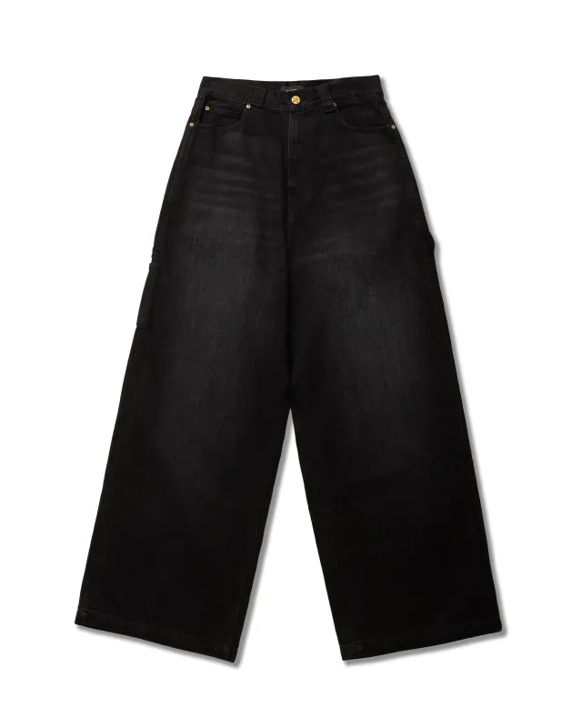 XL CARPENTER JEAN - BLACK DENIM sold by Willy Chavarria