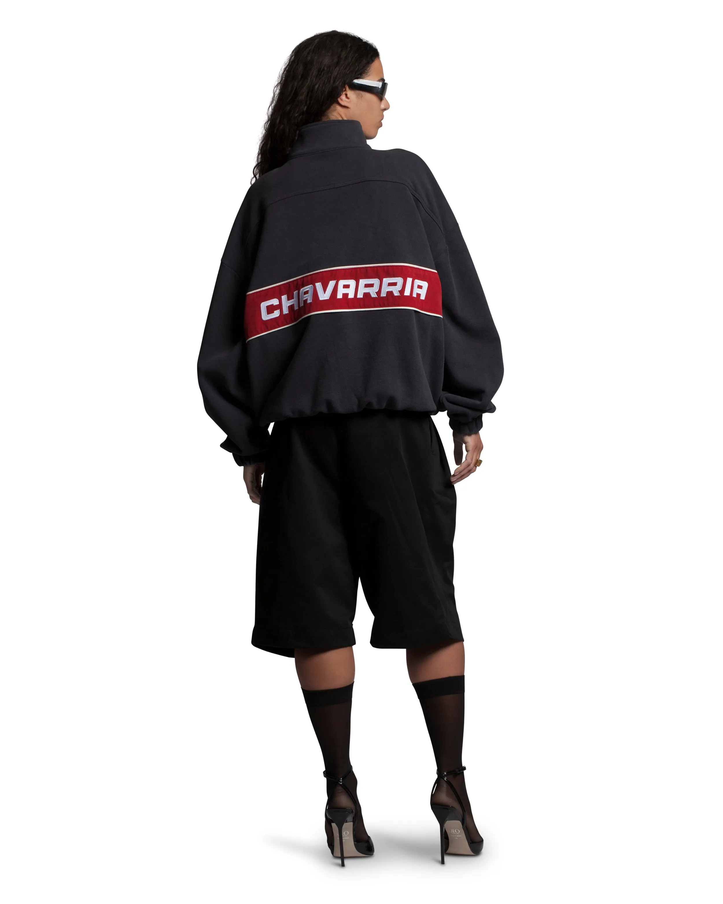 AMÉRICA QUARTER ZIP - WASHED BLACK sold by Willy Chavarria product image thumbnail 5