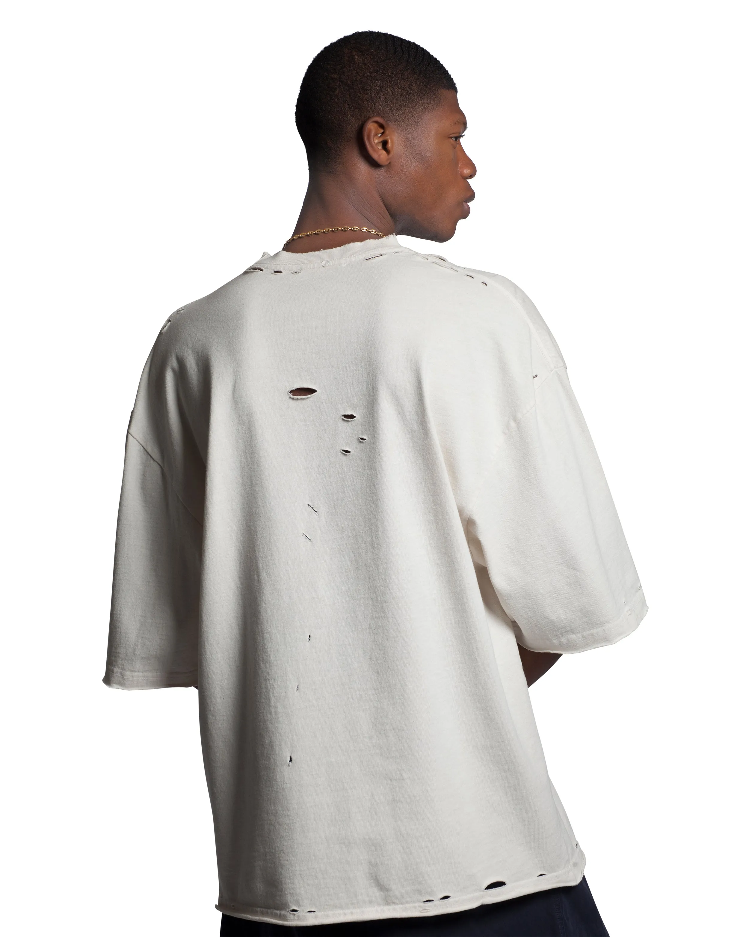 AMÉRICA NORTHSIDER TEE - WHITE sold by Willy Chavarria product image thumbnail 5