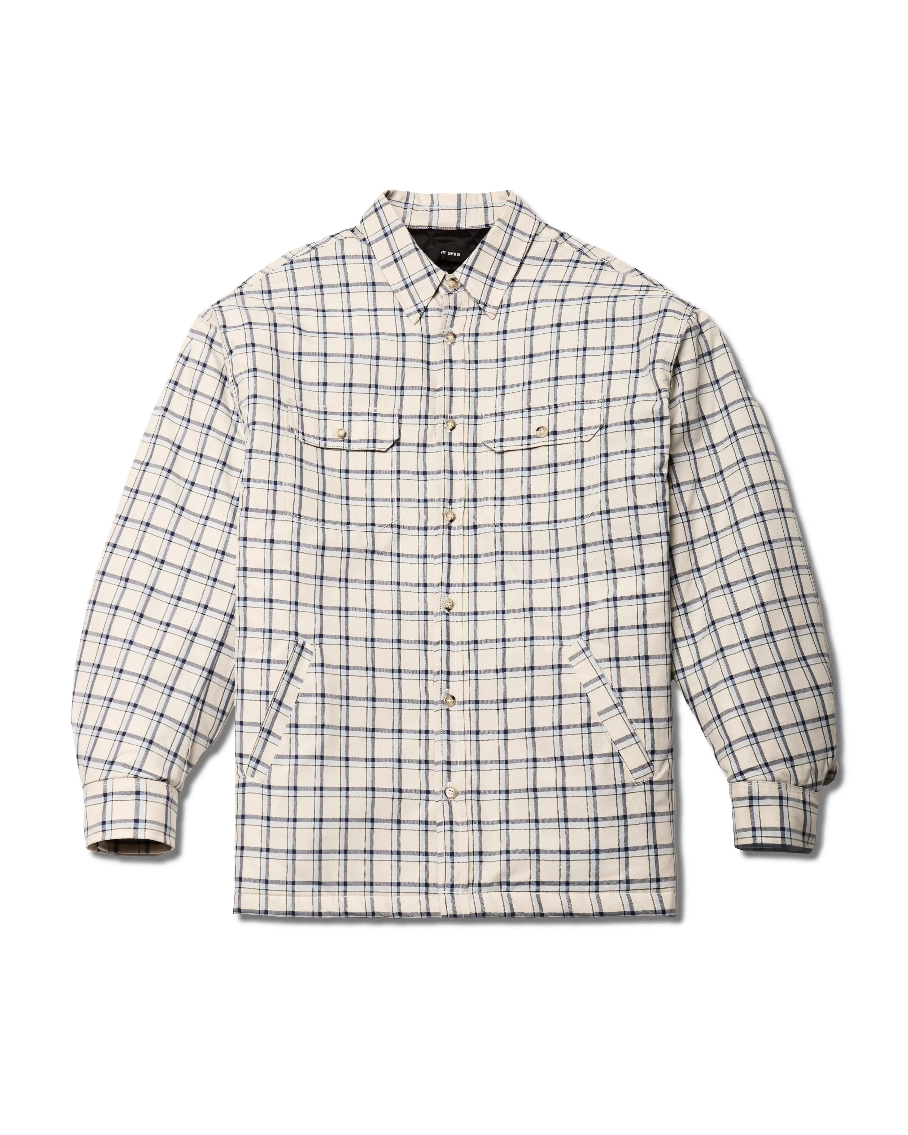 QUILTED OVERSHIRT - LIGHT BLUE sold by Willy Chavarria
