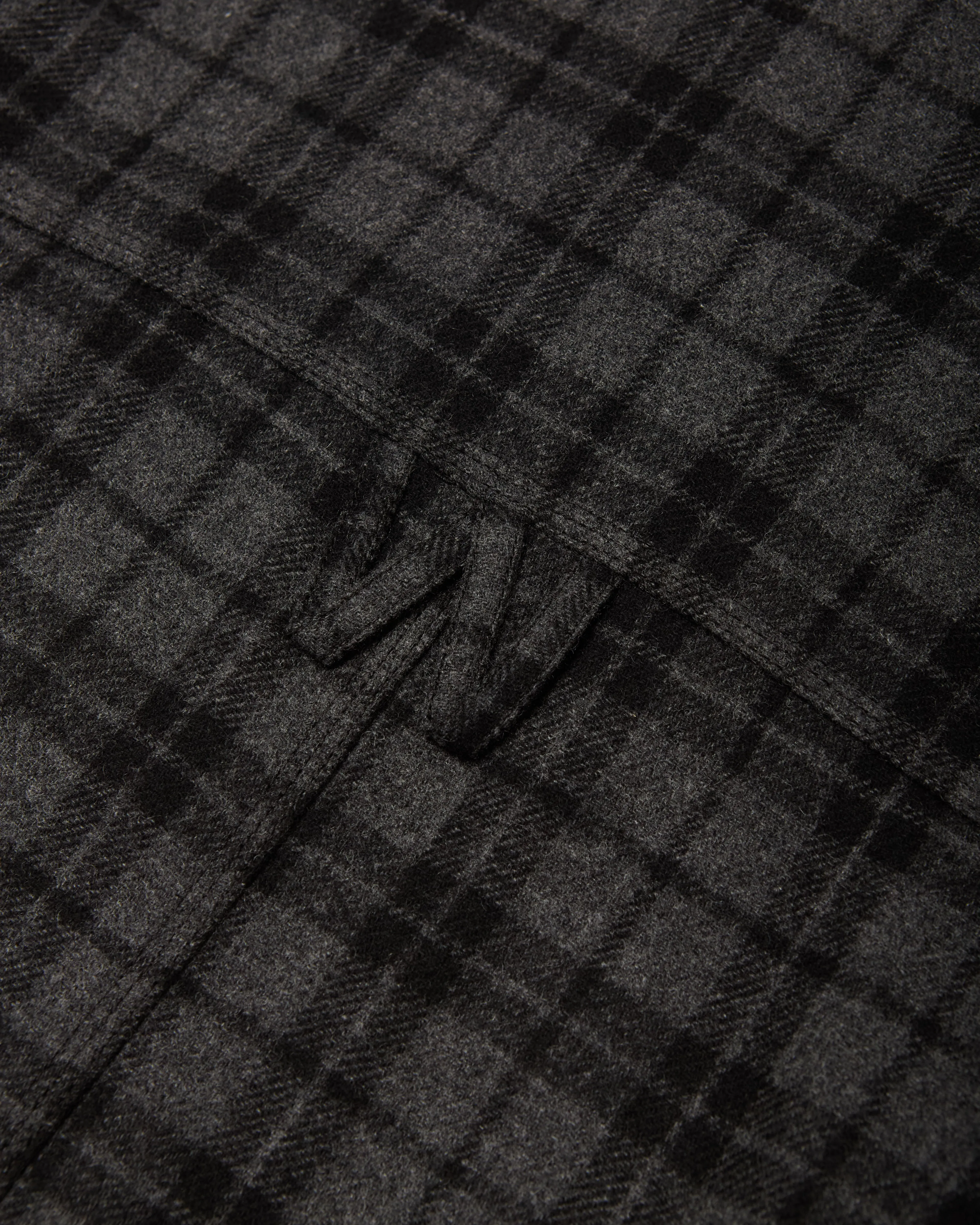 QUILTED OVERSHIRT - CHARCOAL sold by Willy Chavarria product image thumbnail 5