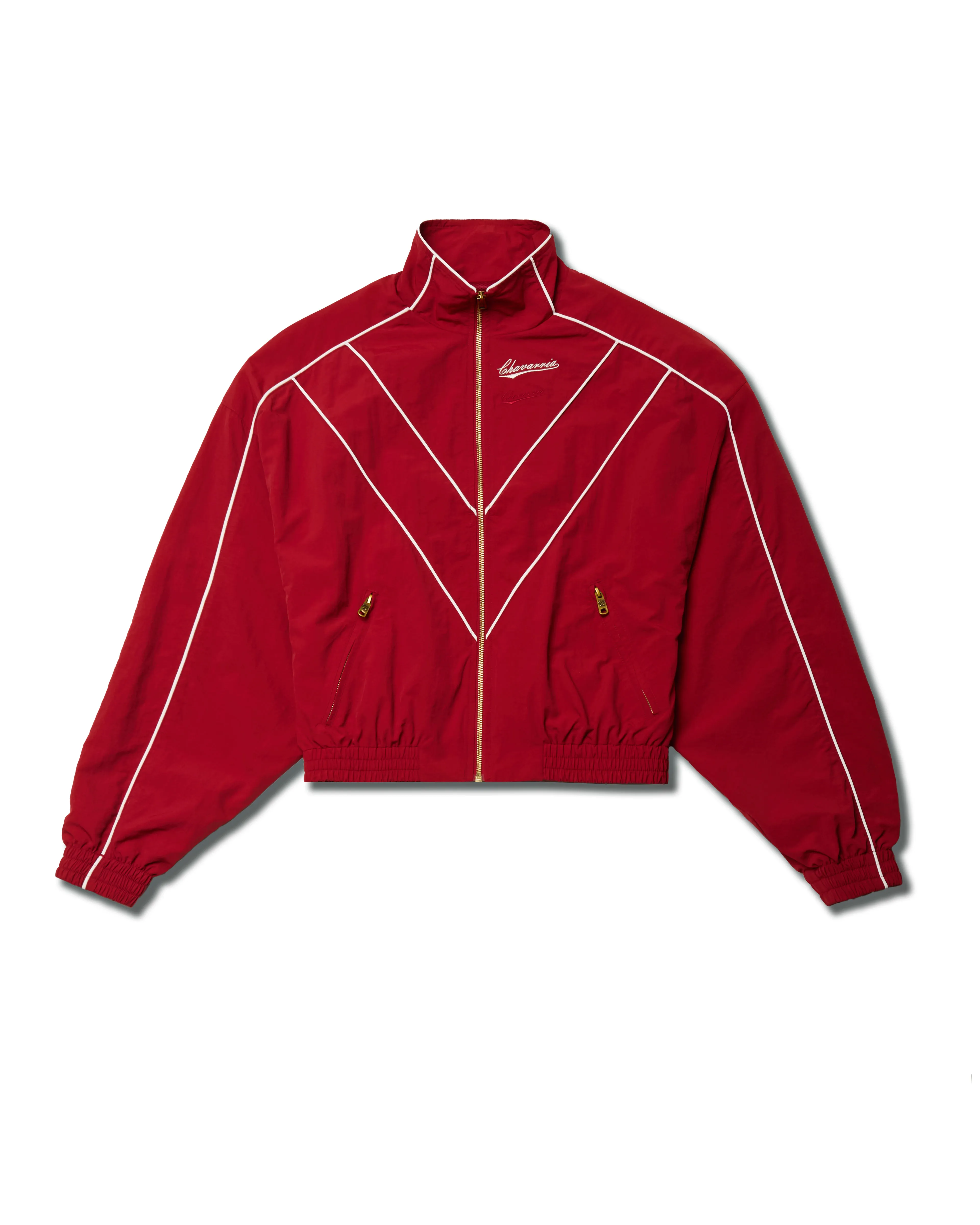 CROPPED BAD BOY JACKET - RED sold by Willy Chavarria