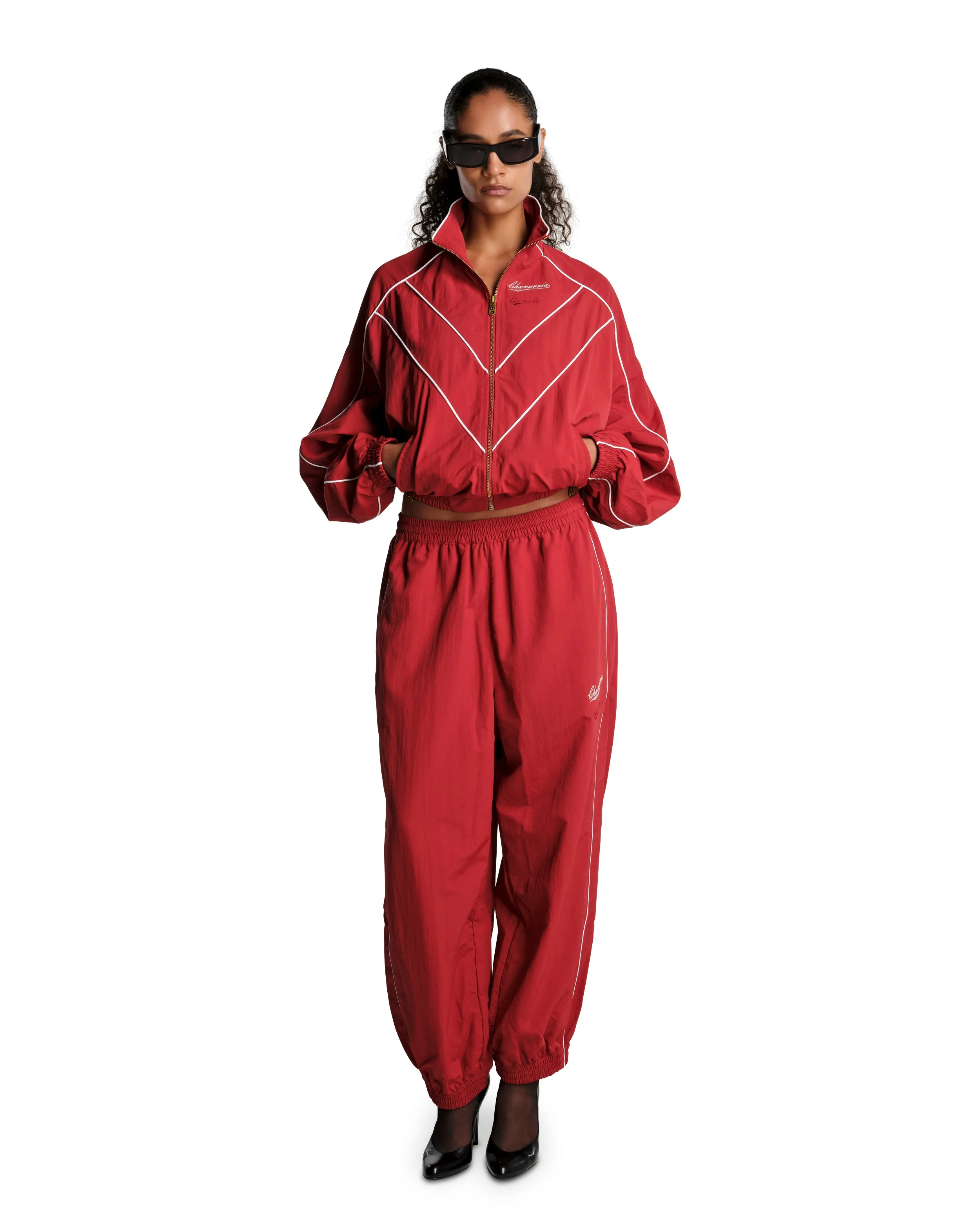 CROPPED BAD BOY JACKET - RED sold by Willy Chavarria product image thumbnail 3