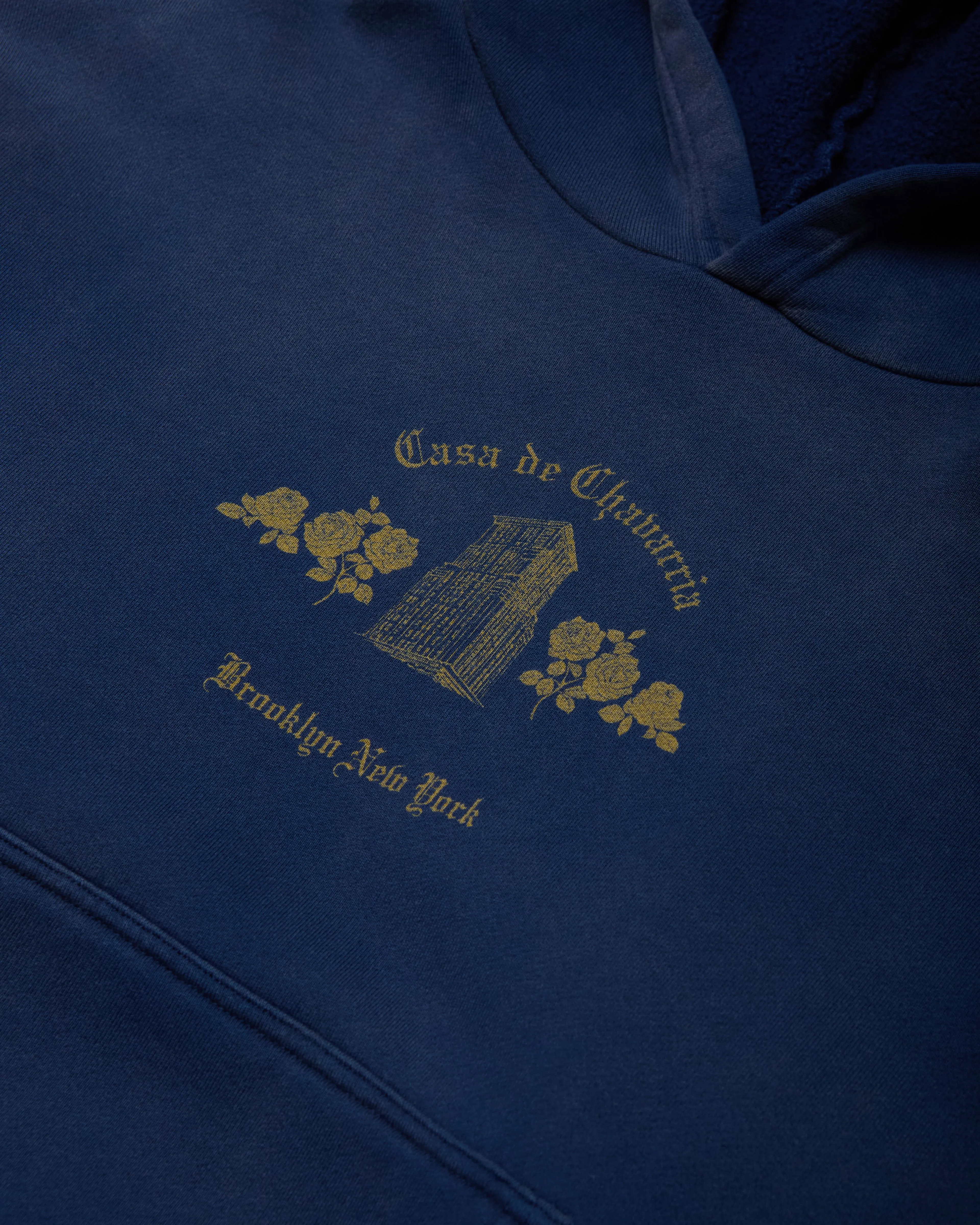 CASA DE CHAVARRIA HOODIE - PRUSSIAN BLUE sold by Willy Chavarria product image thumbnail 4