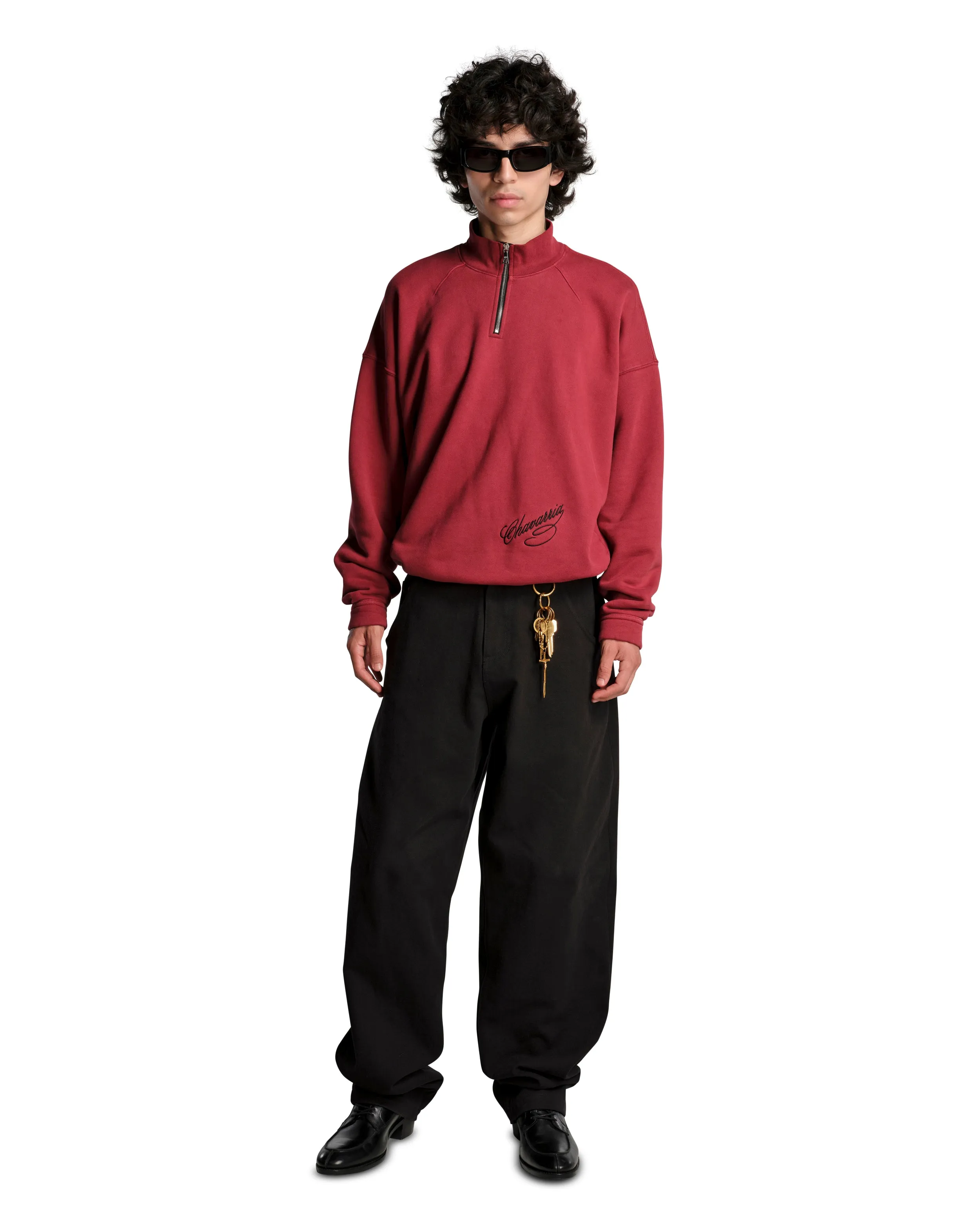 BRAVO QUARTER ZIP - RED sold by Willy Chavarria product image thumbnail 3