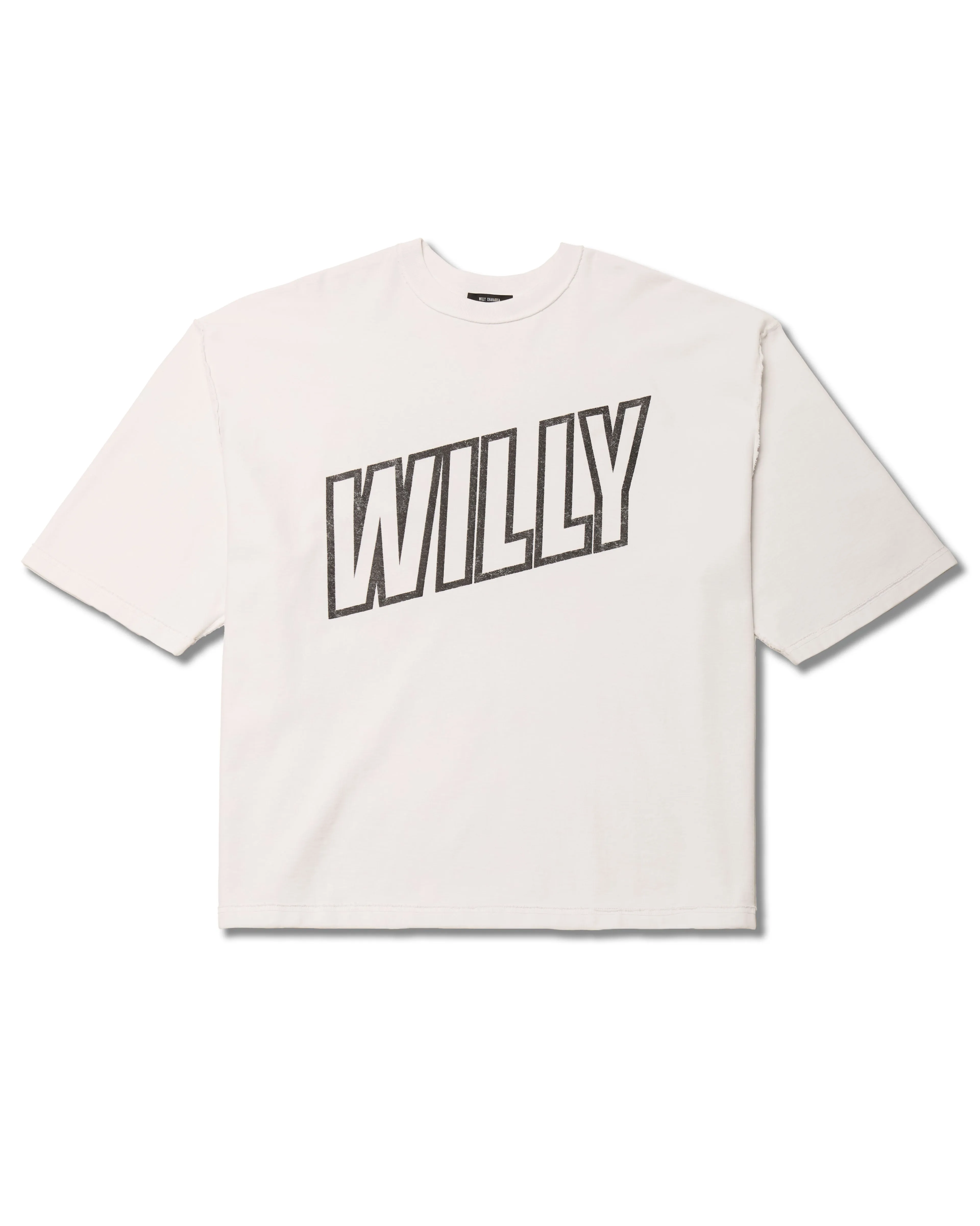 'WILLY' INSIDE OUT BUFFALO TEE - WHITE sold by Willy Chavarria