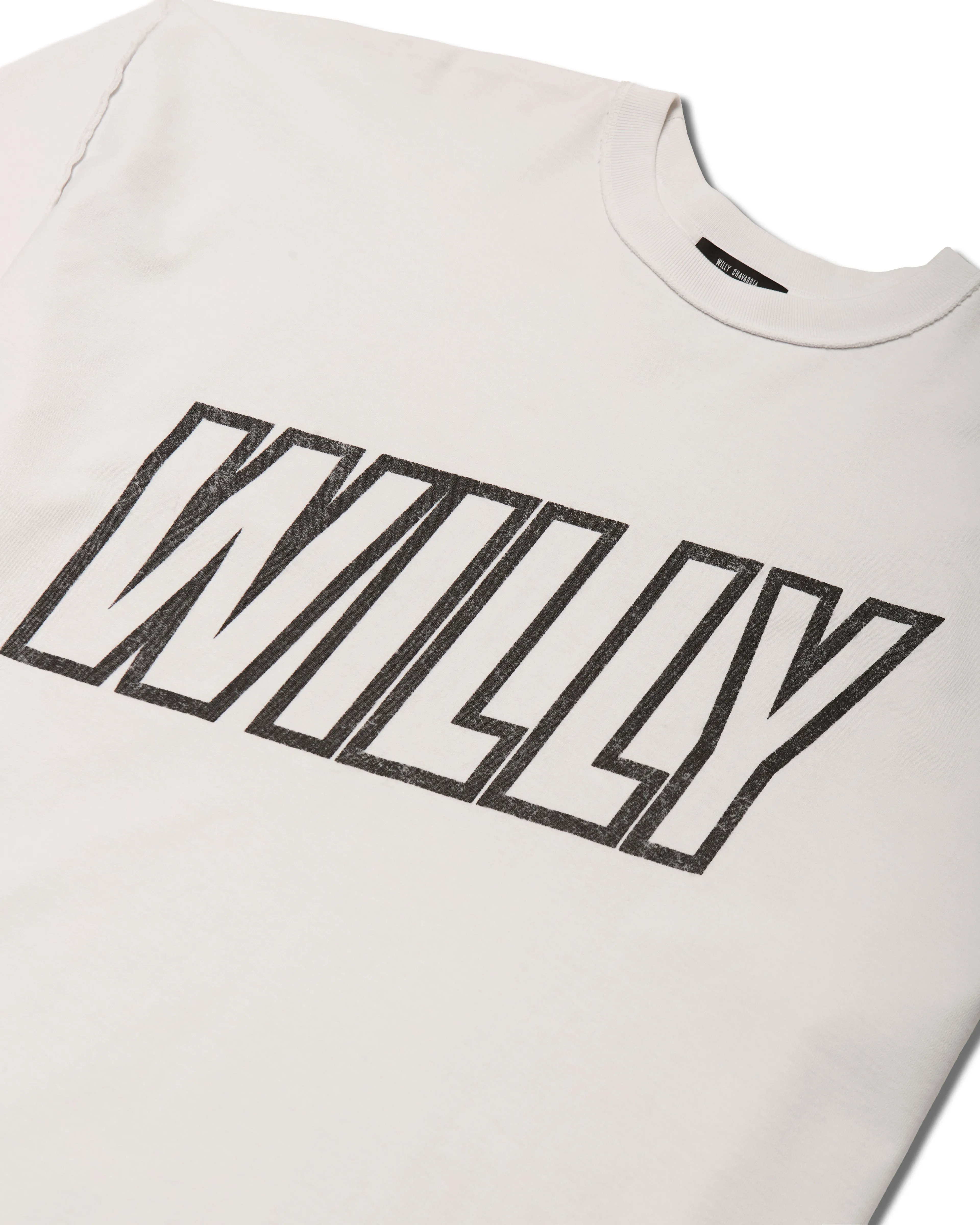 'WILLY' INSIDE OUT BUFFALO TEE - WHITE sold by Willy Chavarria product image thumbnail 3