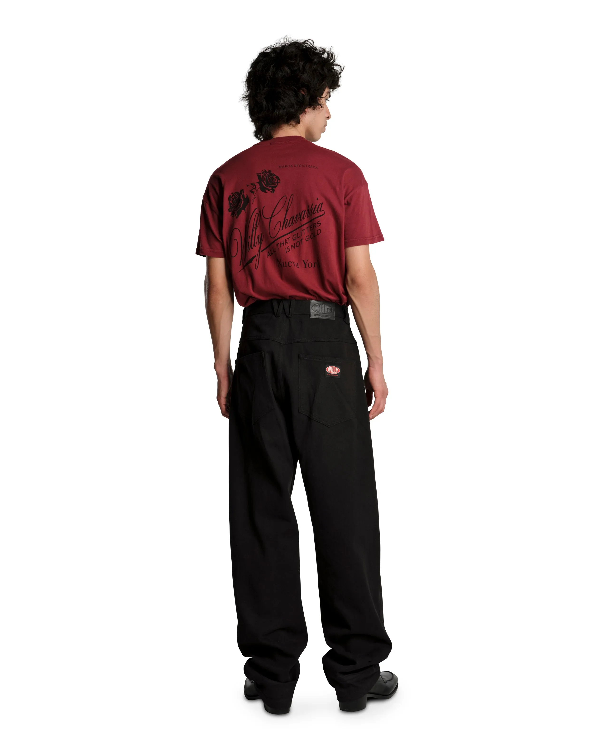 WILLY LABEL EASY TEE - RED sold by Willy Chavarria product image thumbnail 5