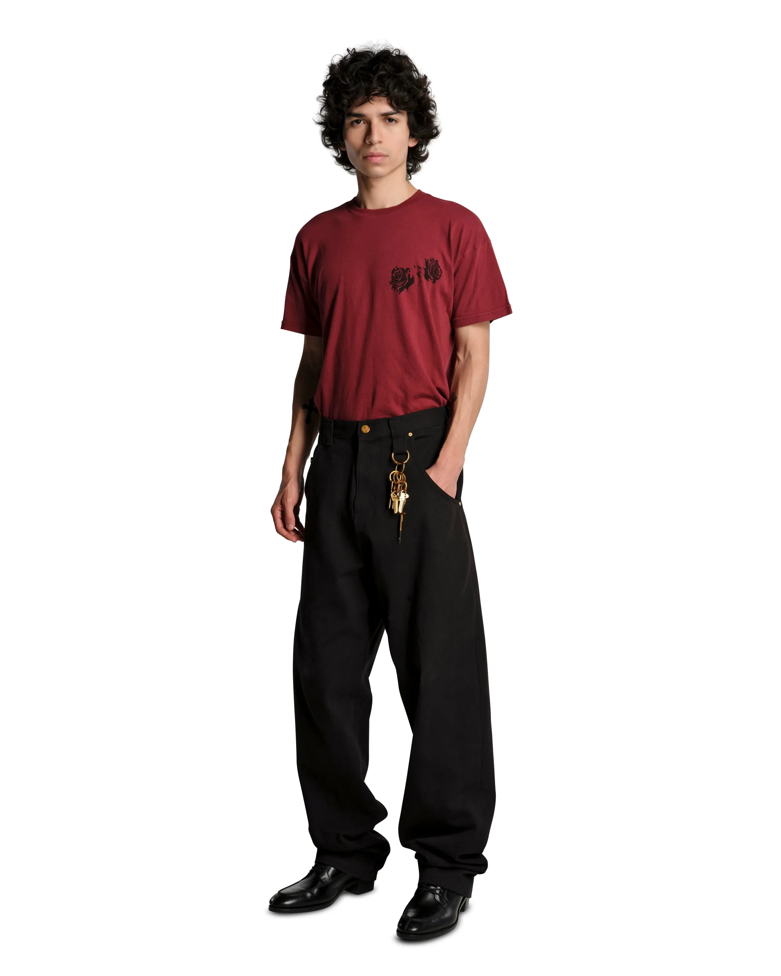 WILLY LABEL EASY TEE - RED sold by Willy Chavarria product image thumbnail 3