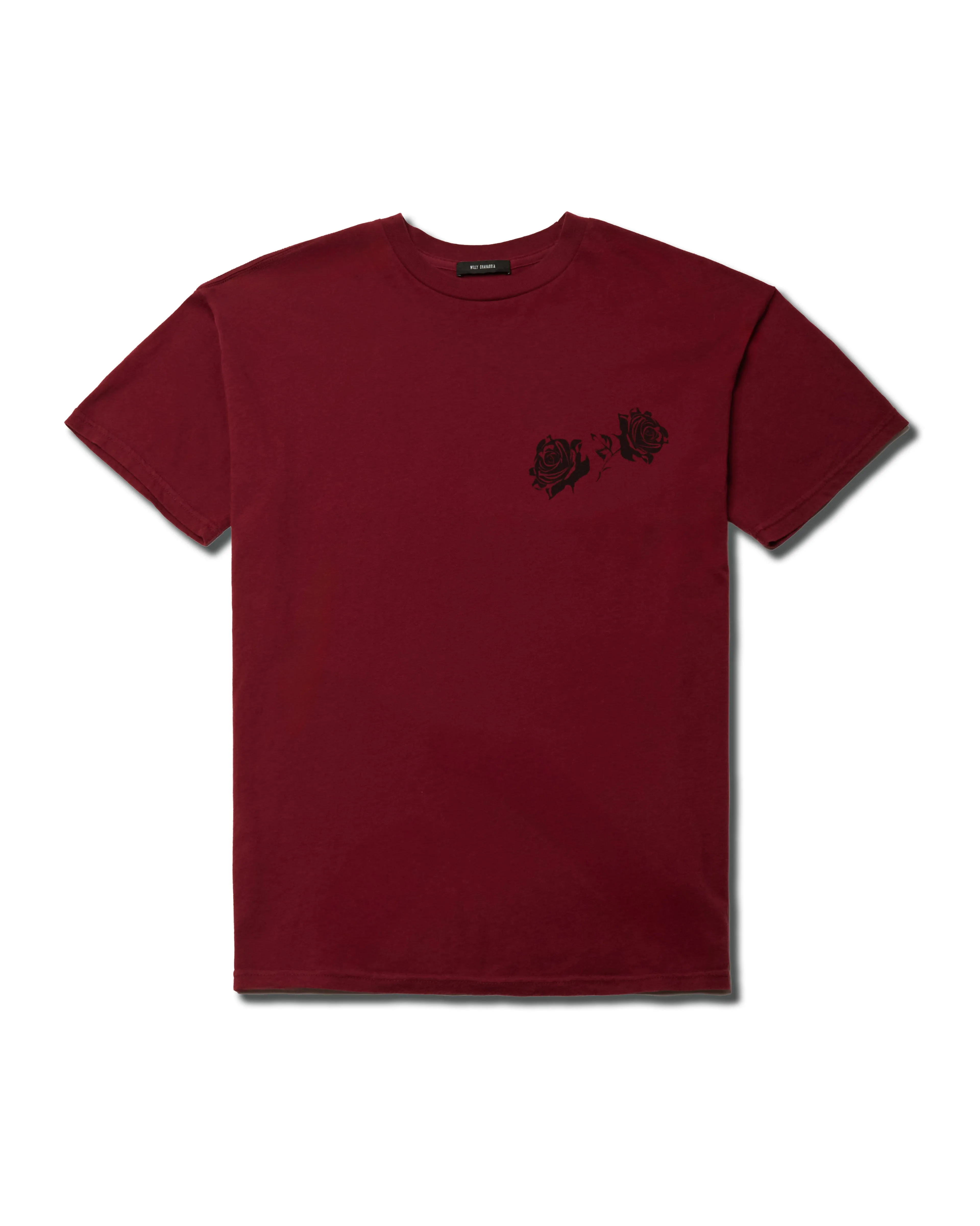 WILLY LABEL EASY TEE - RED sold by Willy Chavarria