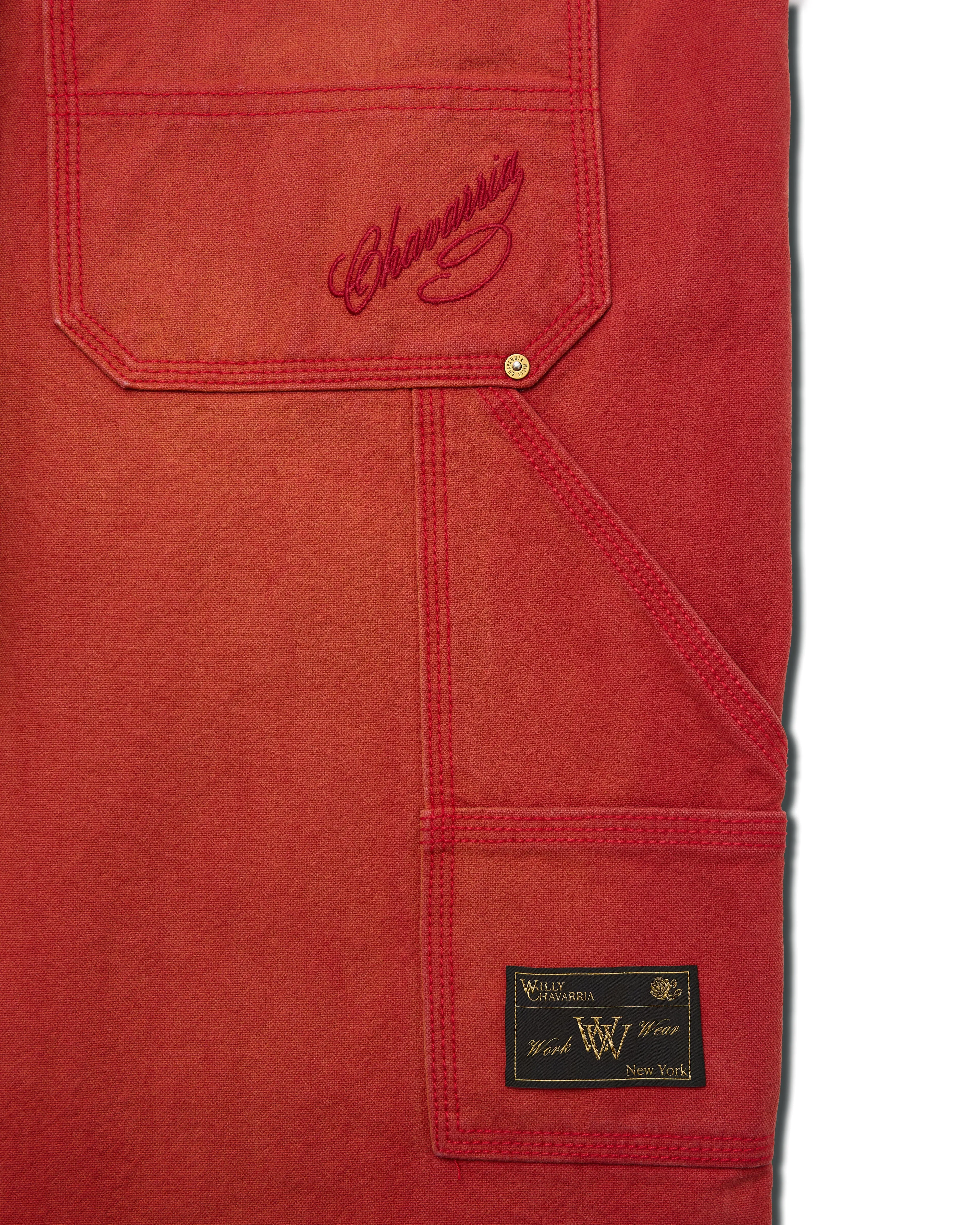 WORKWEAR TOLUCA PANT - RED sold by Willy Chavarria product image thumbnail 4