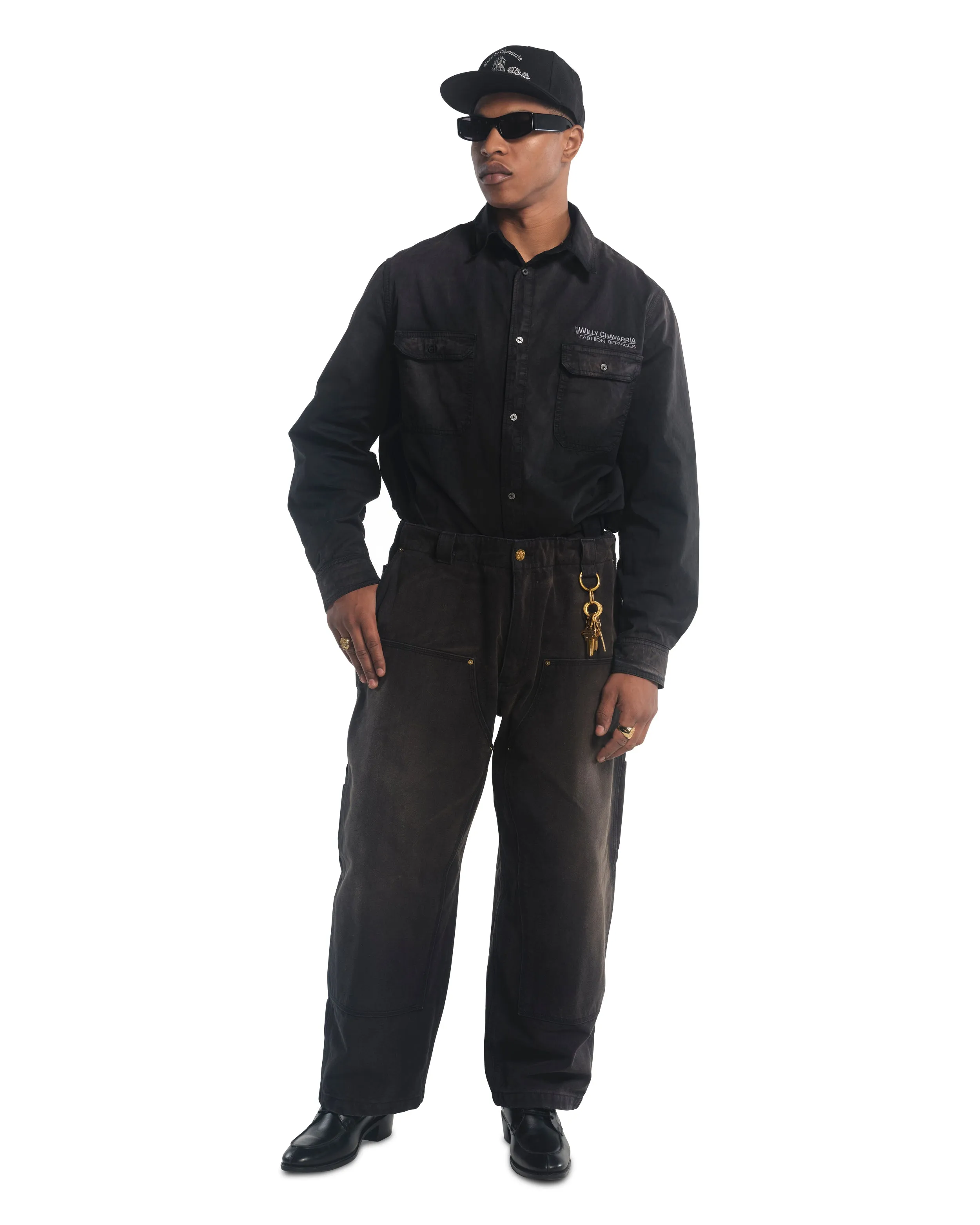 WORKWEAR TOLUCA PANT - BLACK sold by Willy Chavarria product image thumbnail 3