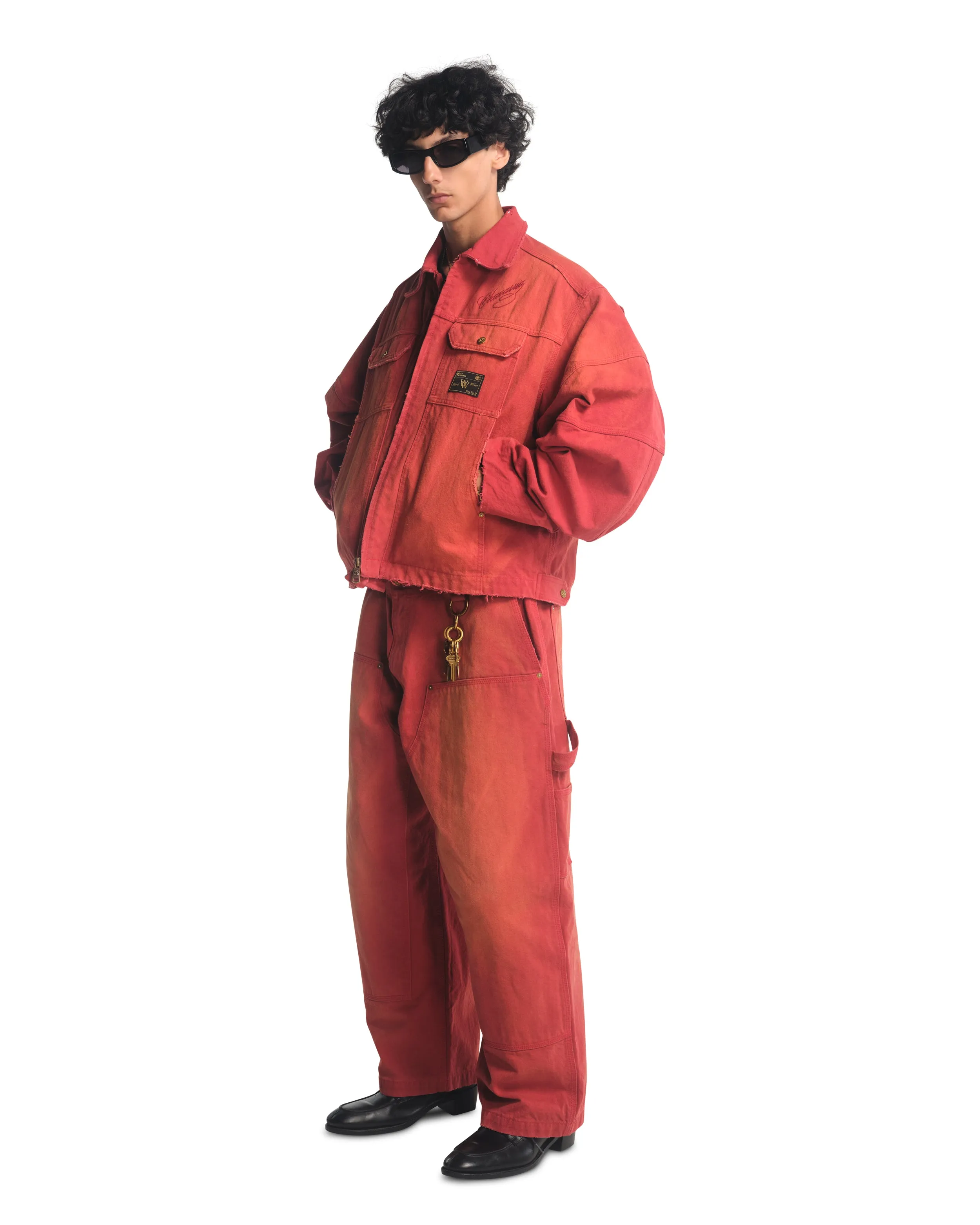 STOCKTON WORK JACKET - RED sold by Willy Chavarria product image thumbnail 5