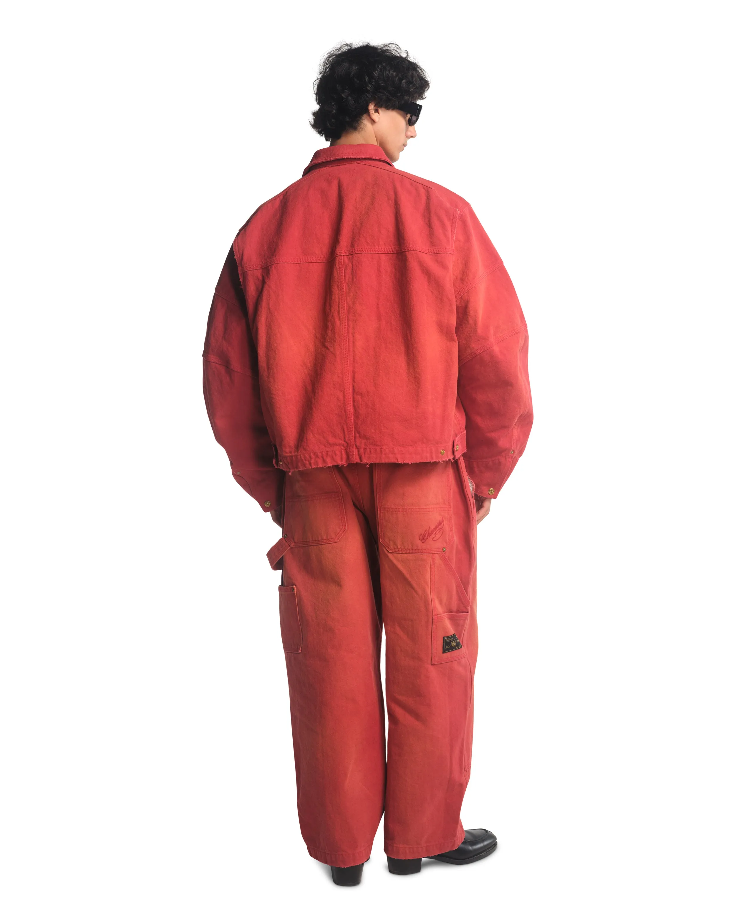 STOCKTON WORK JACKET - RED sold by Willy Chavarria product image thumbnail 4