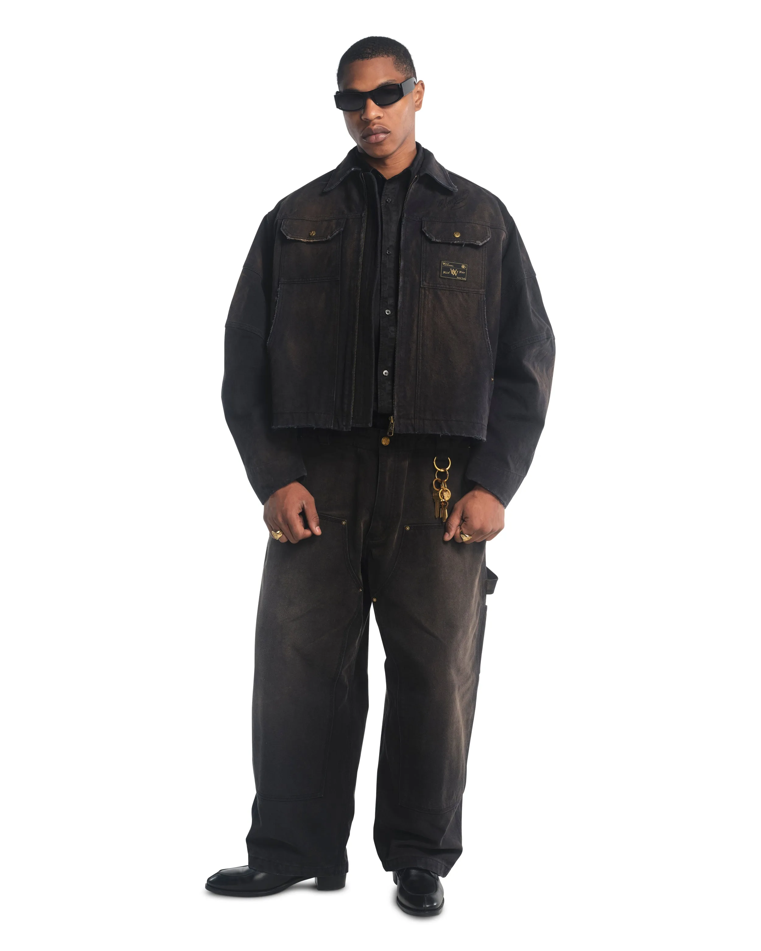STOCKTON WORK JACKET - BLACK sold by Willy Chavarria product image thumbnail 3