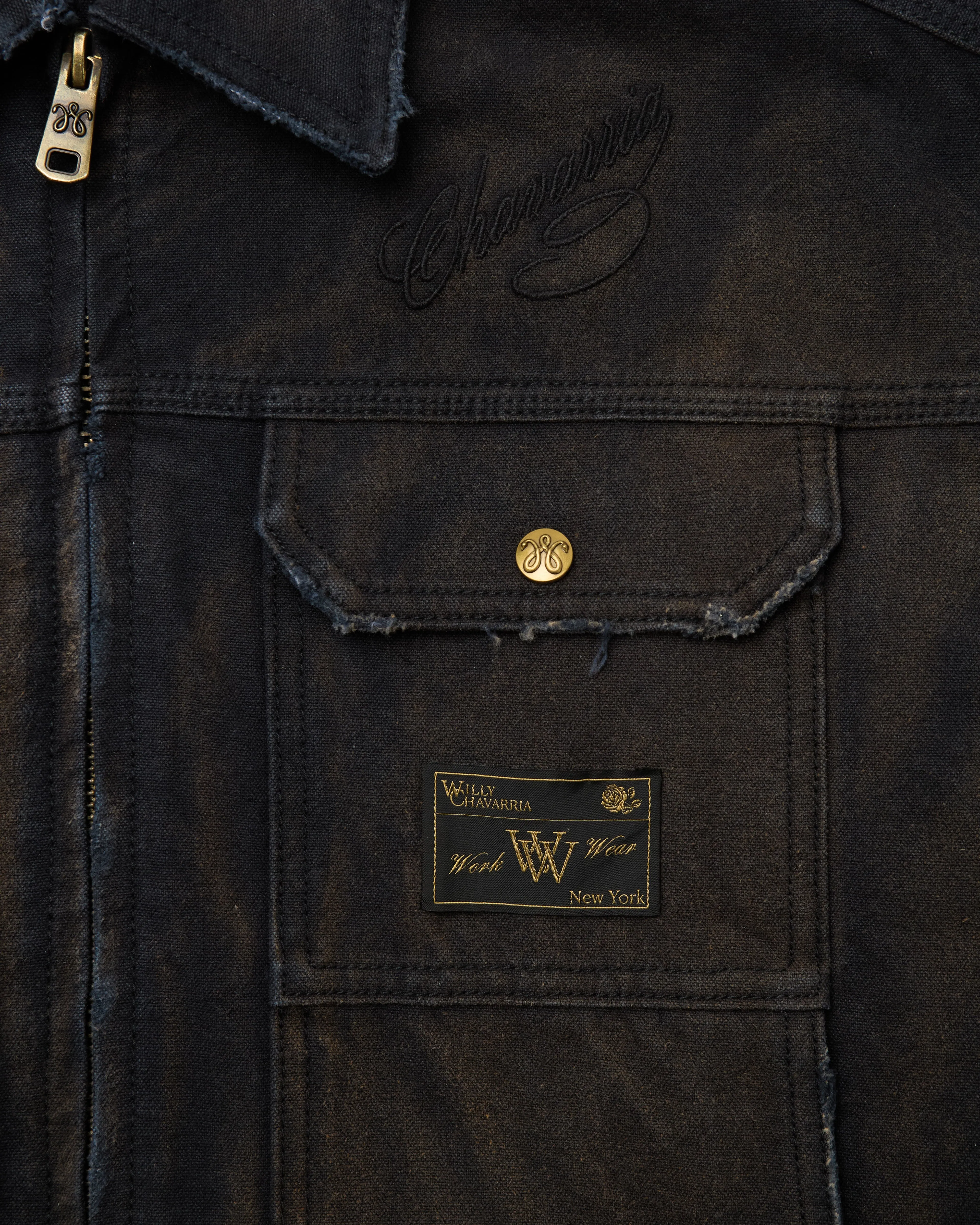 STOCKTON WORK JACKET - BLACK sold by Willy Chavarria product image thumbnail 4