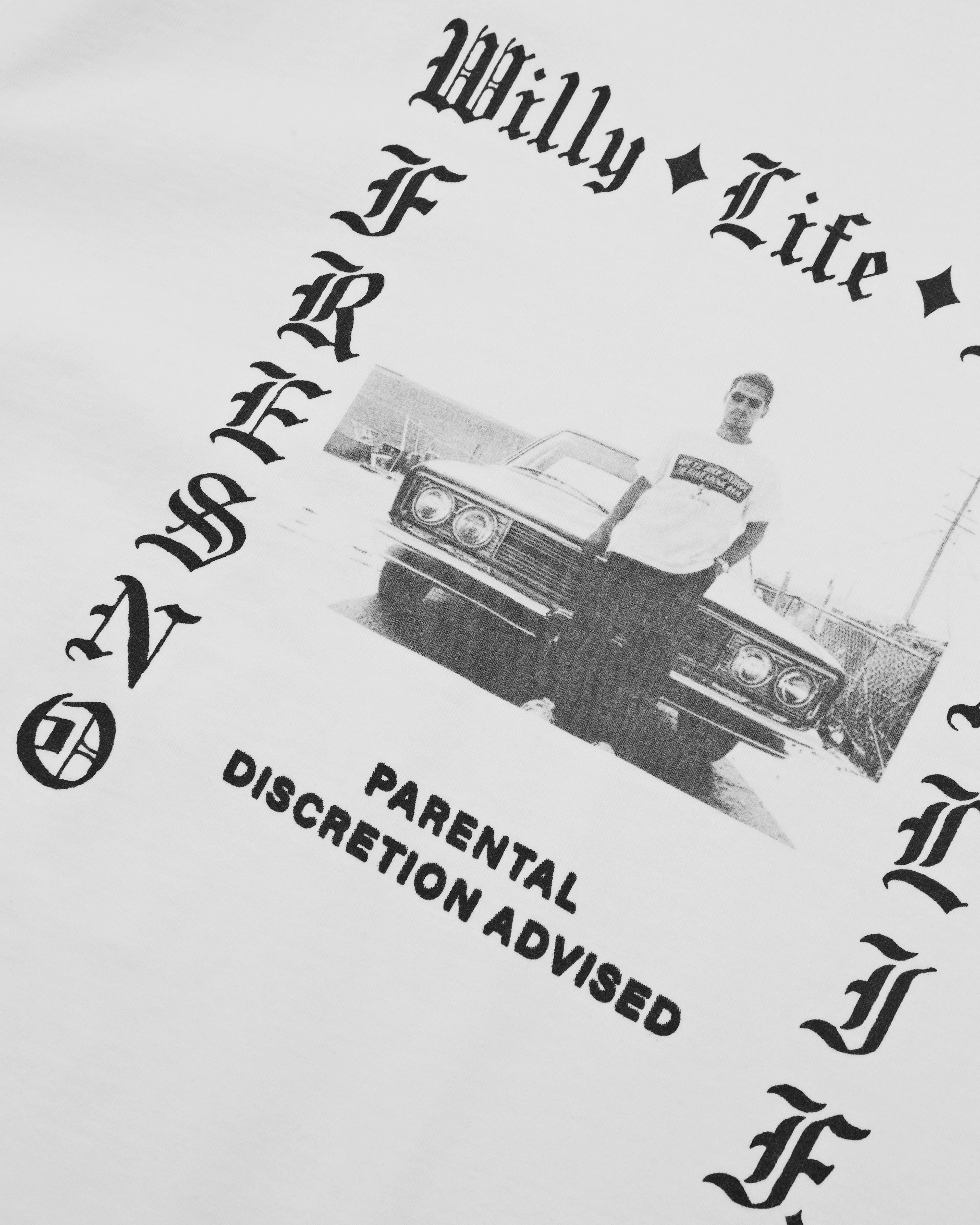 WILLY LIFE STYLE NORTHSIDER TEE - WHITE sold by Willy Chavarria product image thumbnail 4