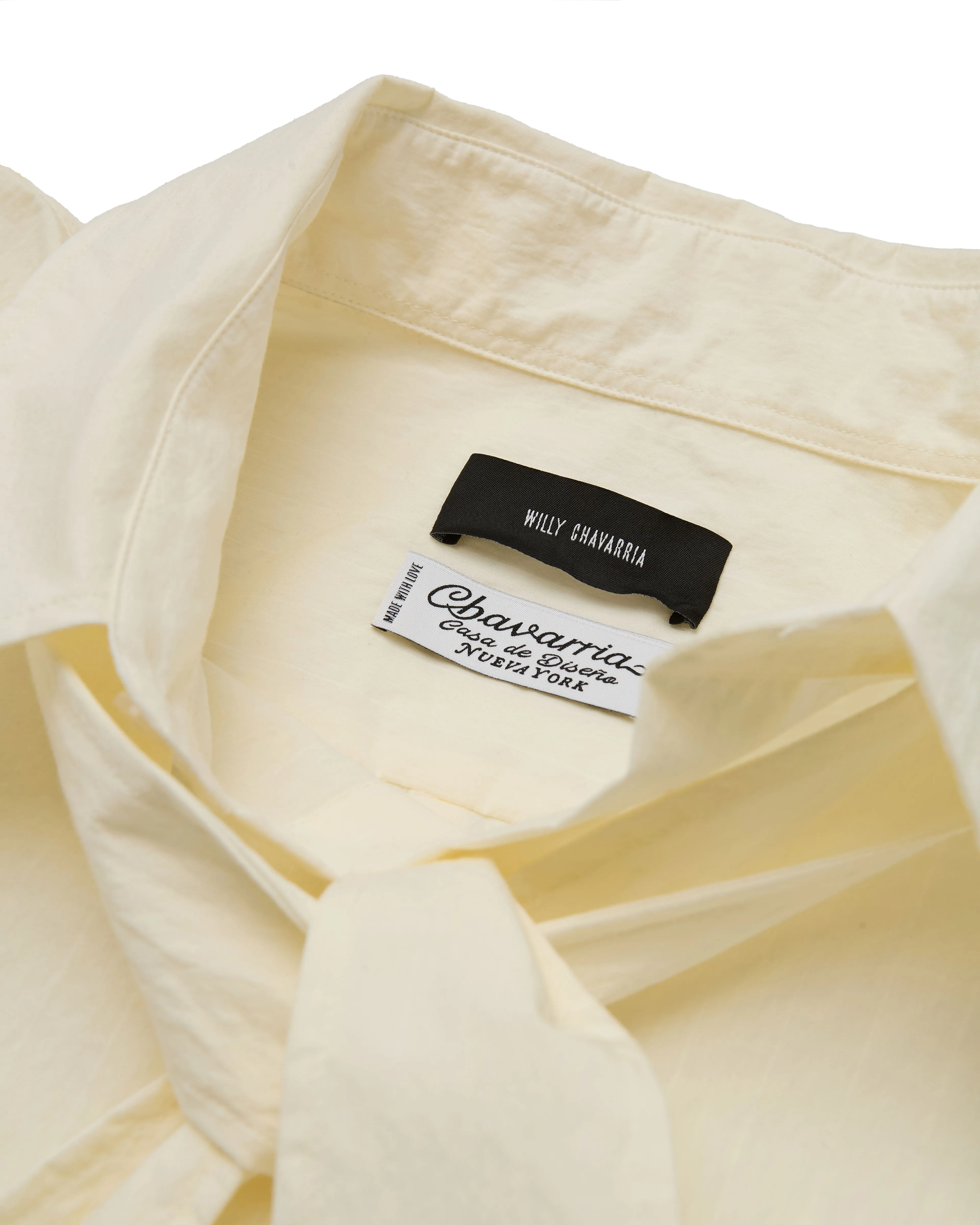 CRAVAT SHIRT - OFF WHITE sold by Willy Chavarria product image thumbnail 5