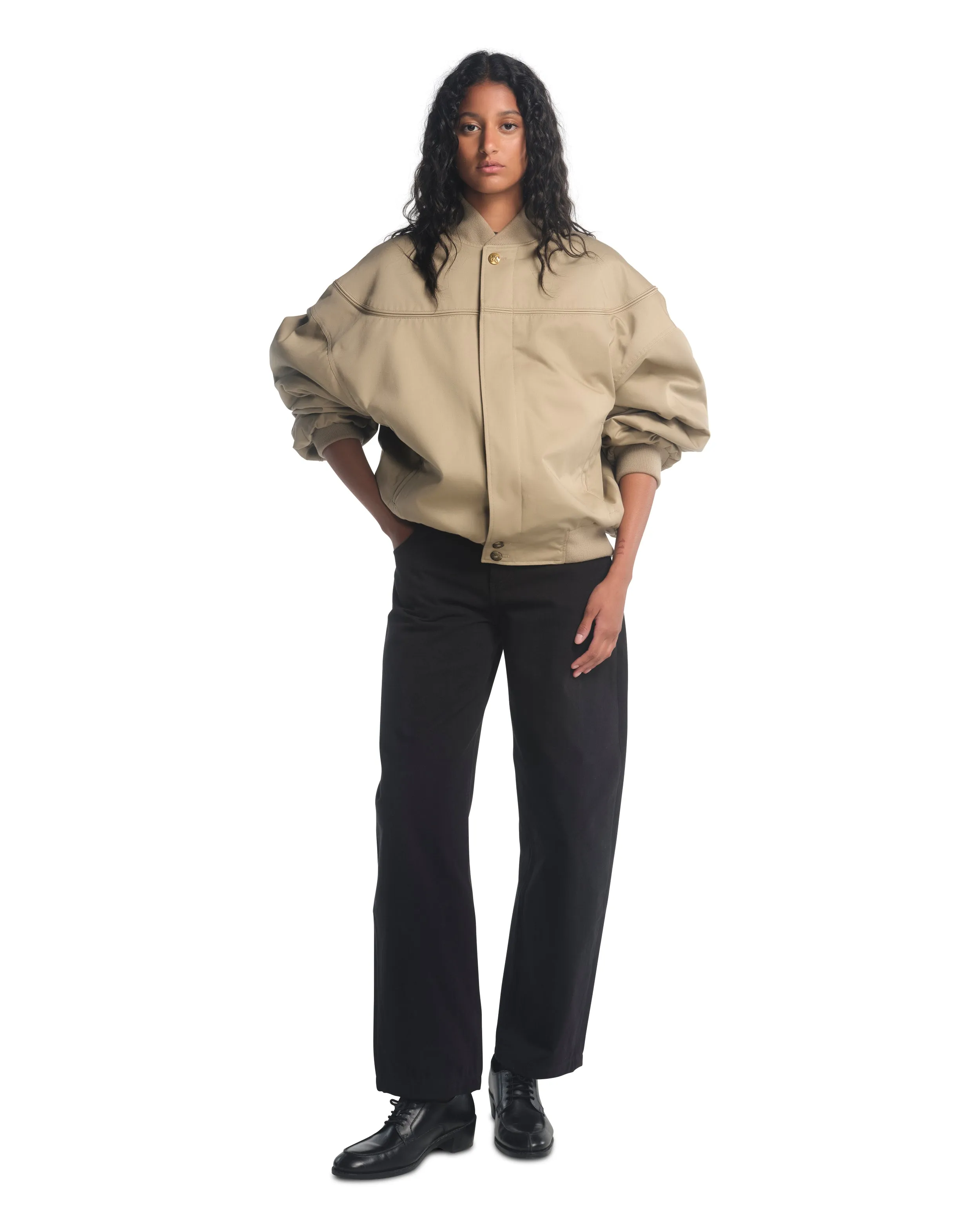 GAS STATION BOMBER - TRAVERTINE sold by Willy Chavarria product image thumbnail 4