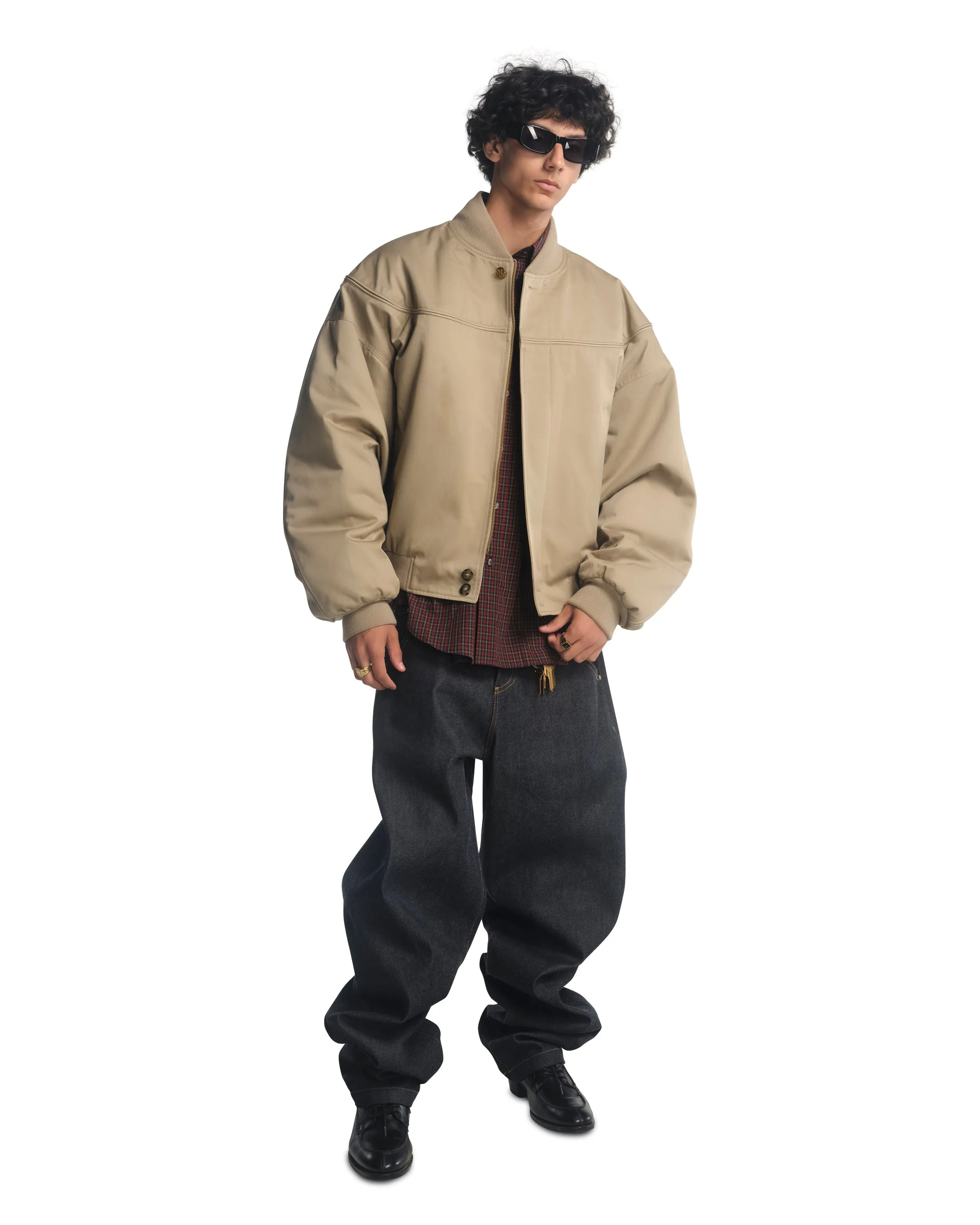 GAS STATION BOMBER - TRAVERTINE sold by Willy Chavarria product image thumbnail 3