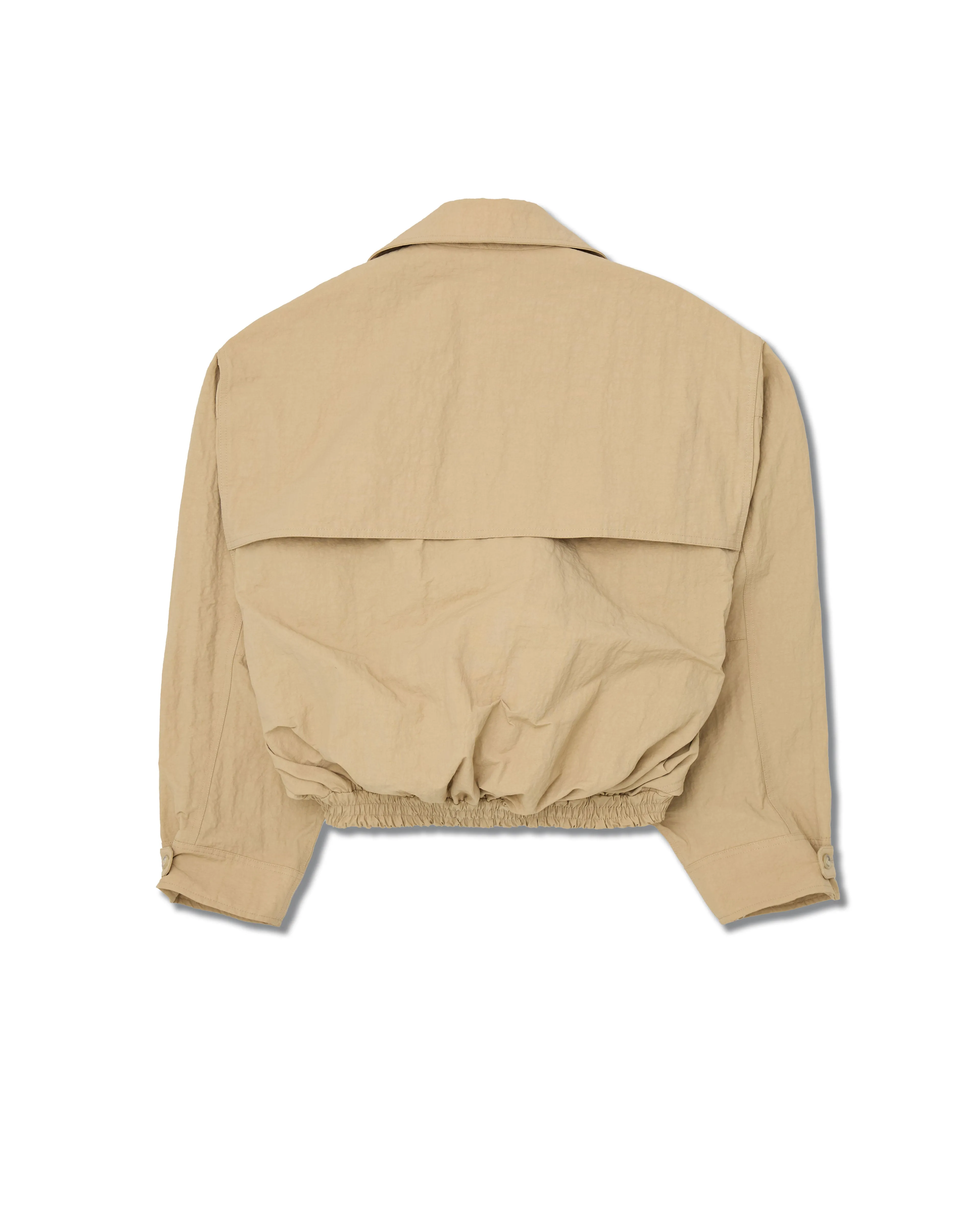 CROPPED TRENCH JACKET - TRAVERTINE sold by Willy Chavarria product image thumbnail 2