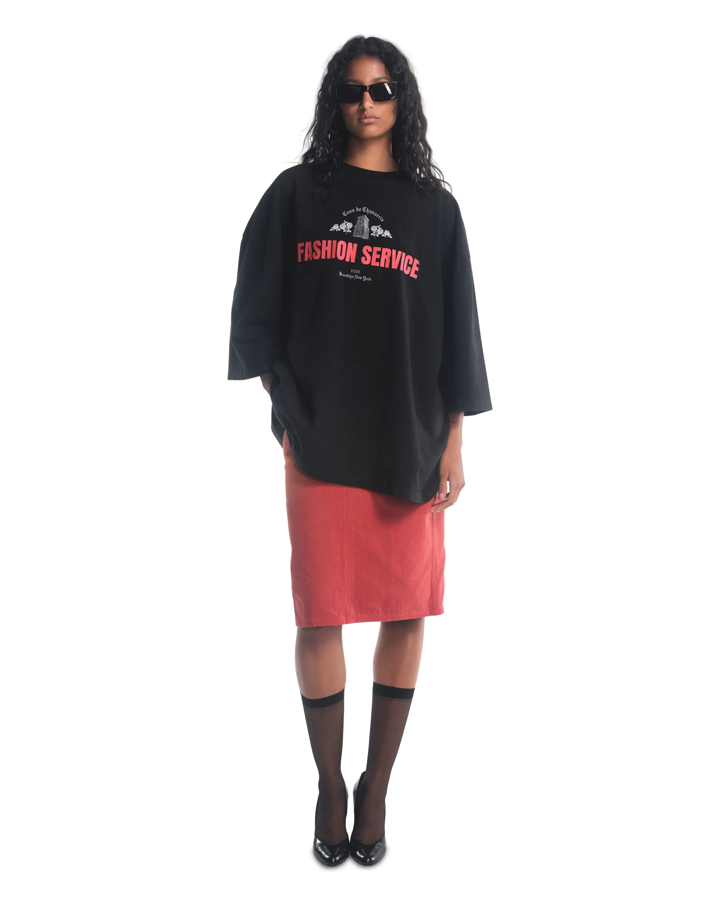 CASA DE CHAVARRIA BUFFALO TEE - BLACK sold by Willy Chavarria product image thumbnail 4