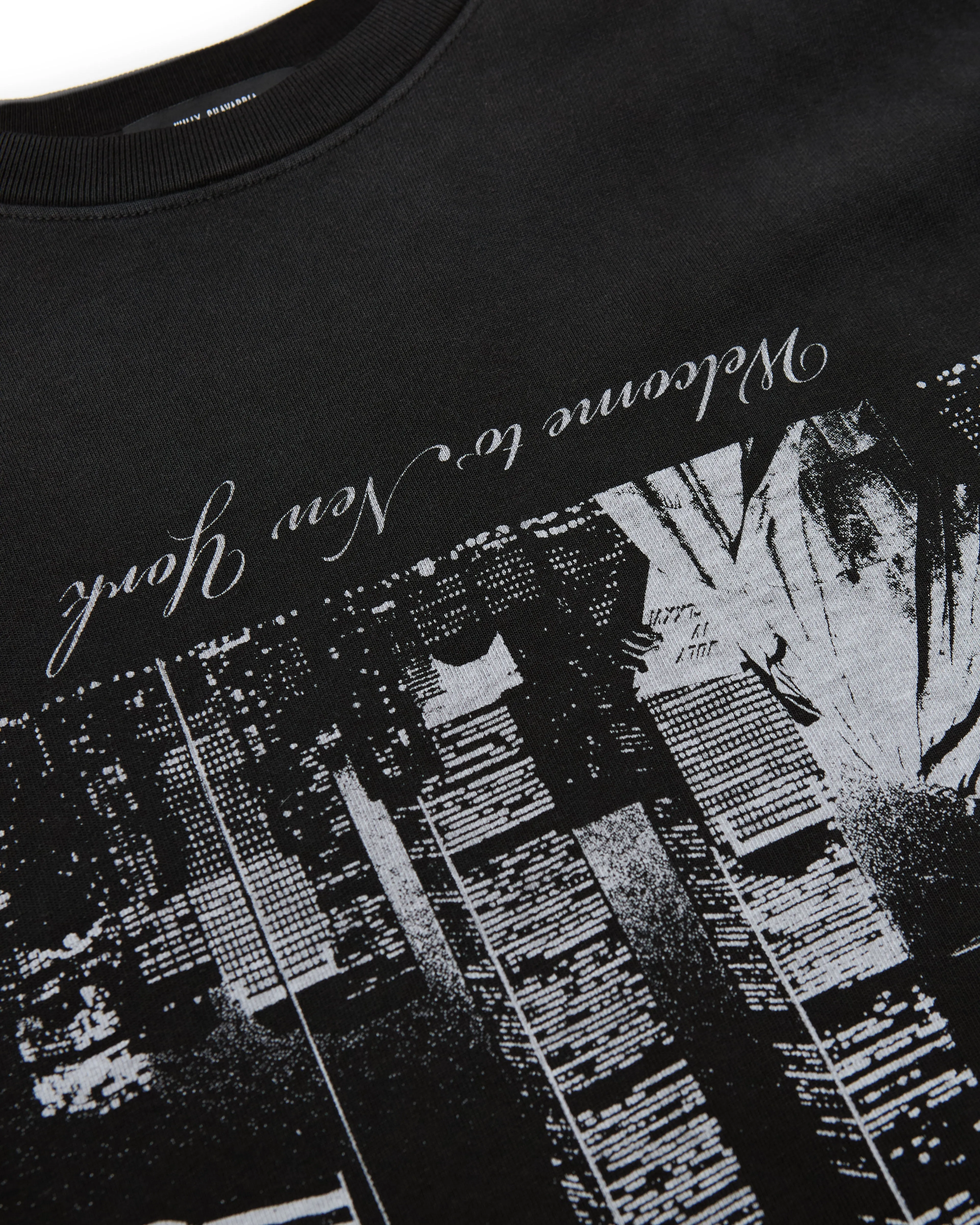 WELCOME TO NY BUFFALO TEE - BLACK sold by Willy Chavarria product image thumbnail 4