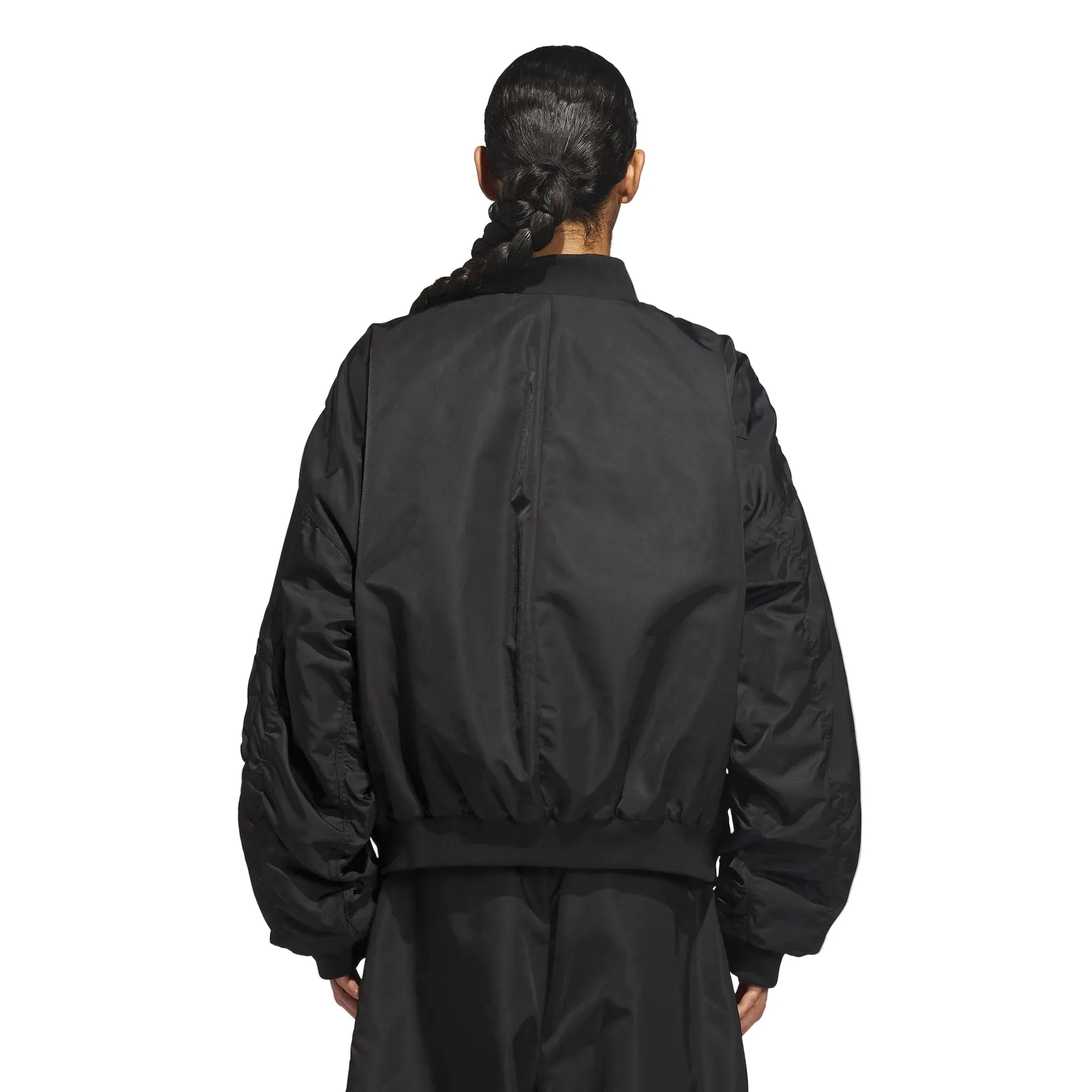 ADIDAS X WC SATIN BOMBER JACKET-BLACK sold by Willy Chavarria product image thumbnail 4