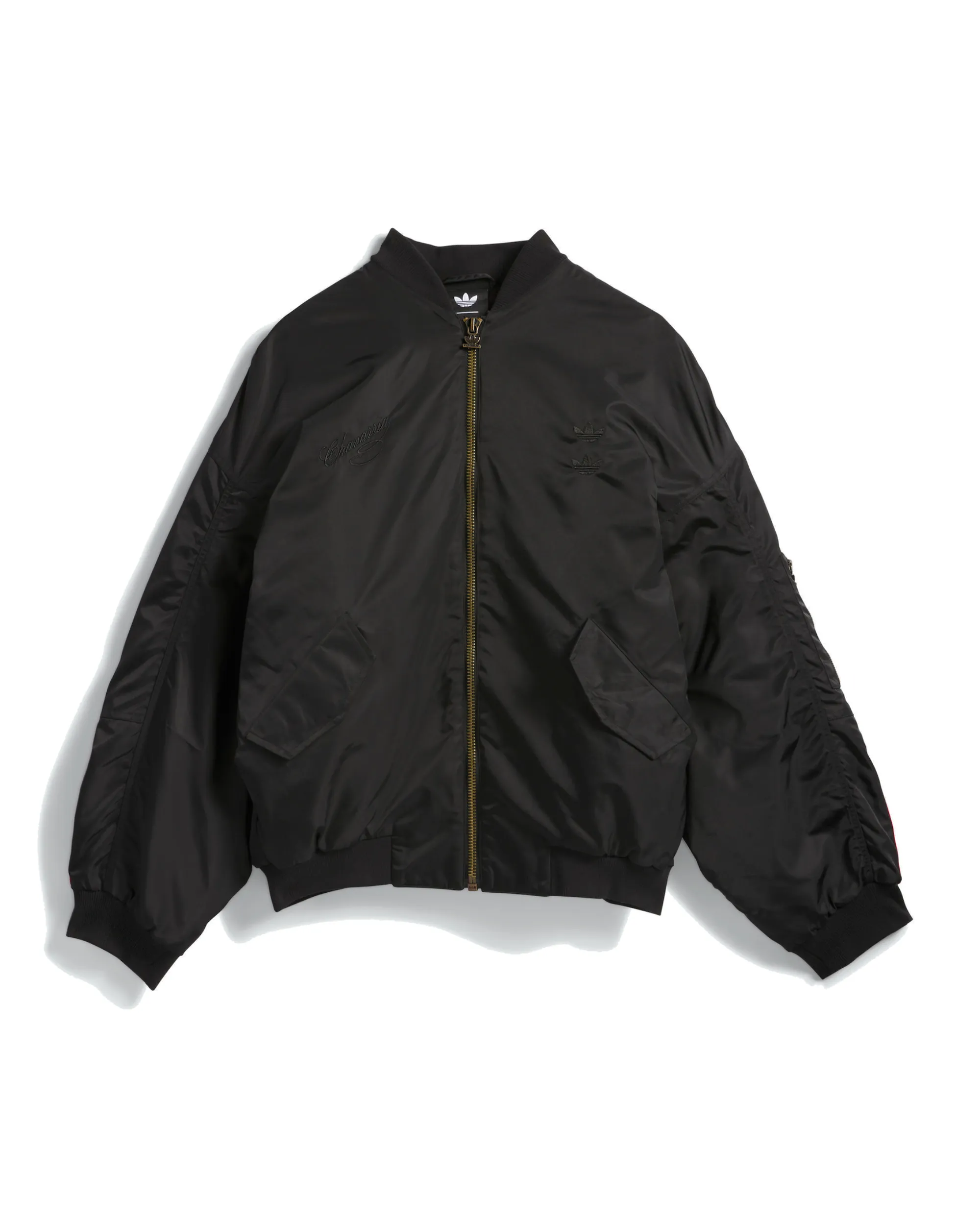 ADIDAS X WC SATIN BOMBER JACKET-BLACK sold by Willy Chavarria