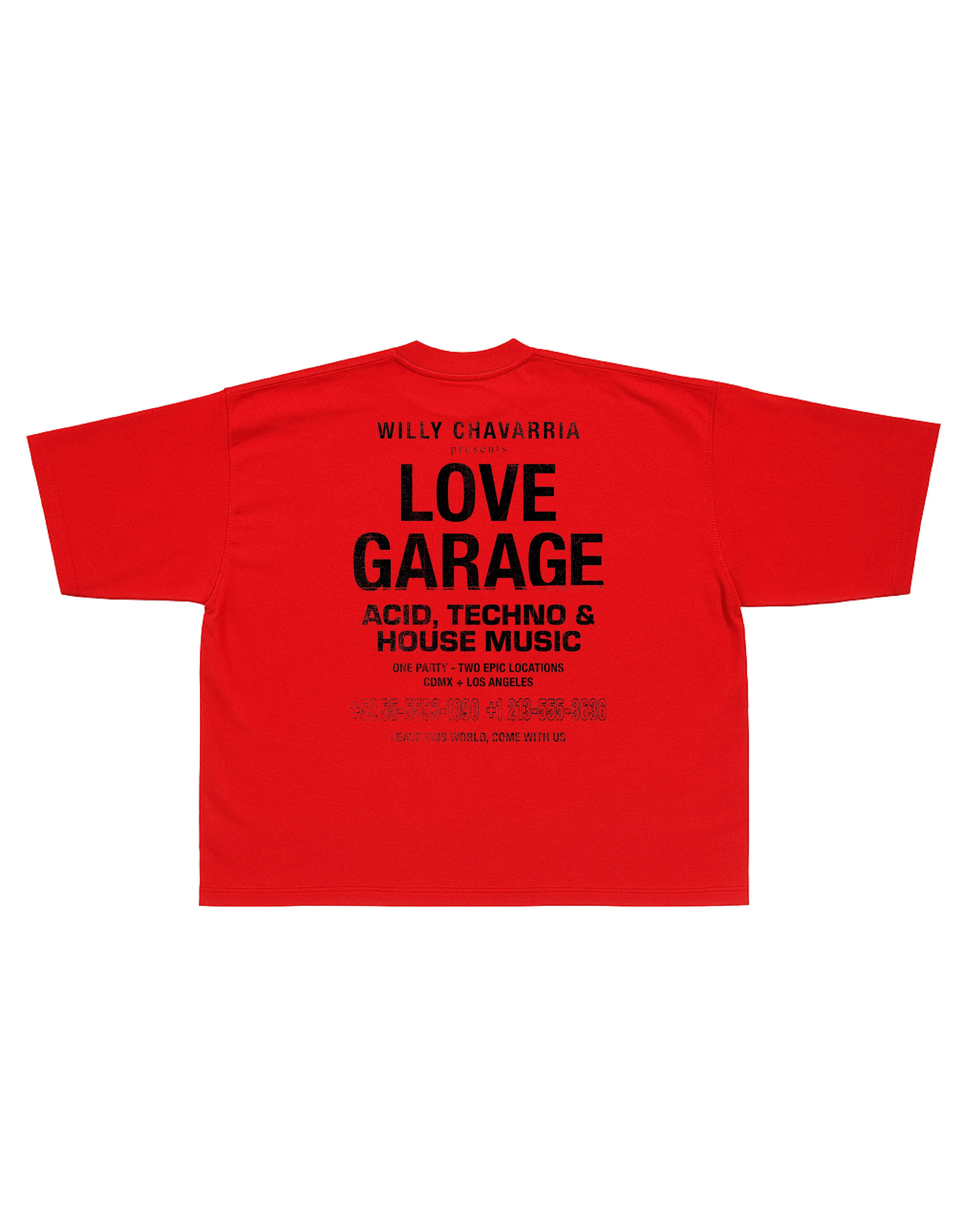 LOVE GARAGE TEE sold by Willy Chavarria product image thumbnail 2