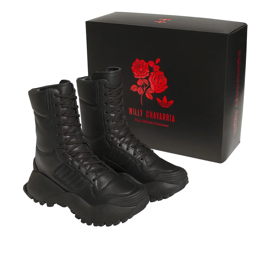 ADIDAS X WC FORUM BOOT-CORE BLACK/CORE BLACK/CARBON sold by Willy Chavarria product image thumbnail 4