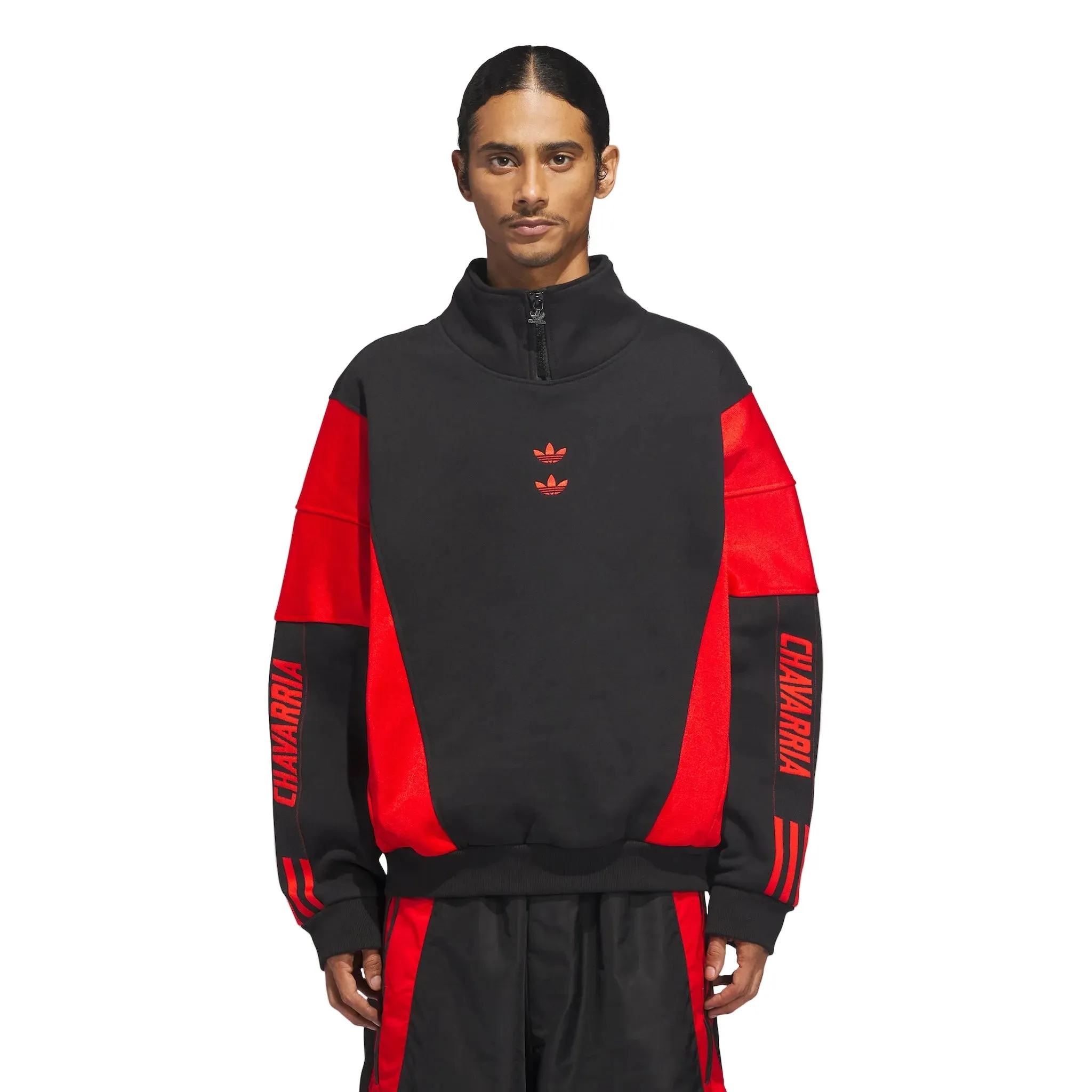 ADIDAS X WC WATSONVILLE MOCKNECK-BLACK/RED sold by Willy Chavarria product image thumbnail 3