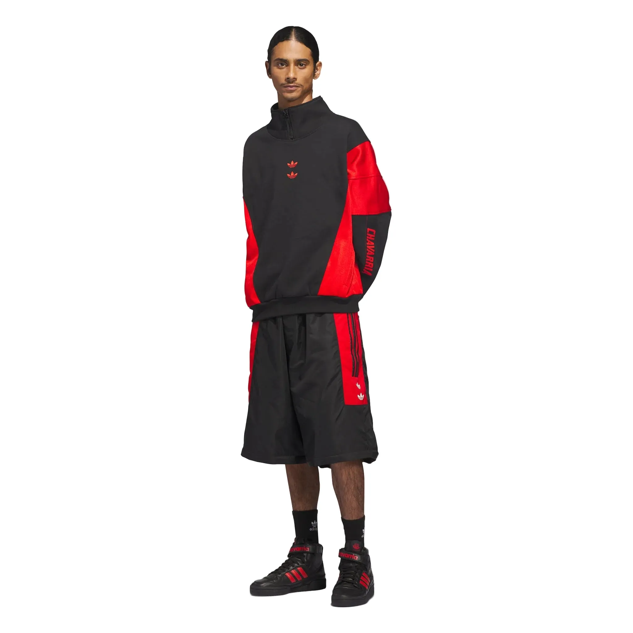 ADIDAS X WC WATSONVILLE MOCKNECK-BLACK/RED sold by Willy Chavarria product image thumbnail 5