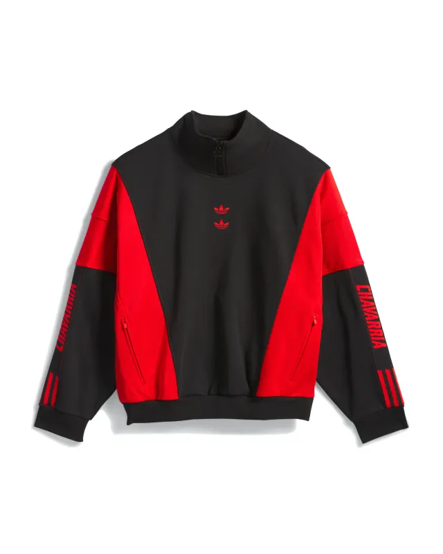 ADIDAS X WC WATSONVILLE MOCKNECK-BLACK/RED made by Willy Chavarria