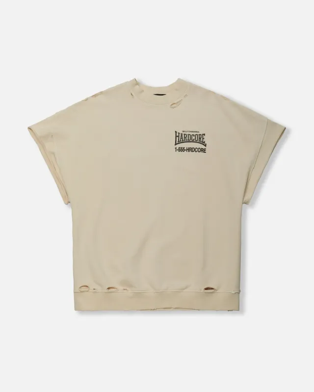 "HARDCORE" - MUSCLE TEE - SNOW WHITE sold by Willy Chavarria