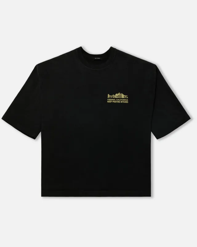 OUR LADY OF DISCERNMENT - BUFFALO TEE - BLACK BEAUTY sold by Willy Chavarria