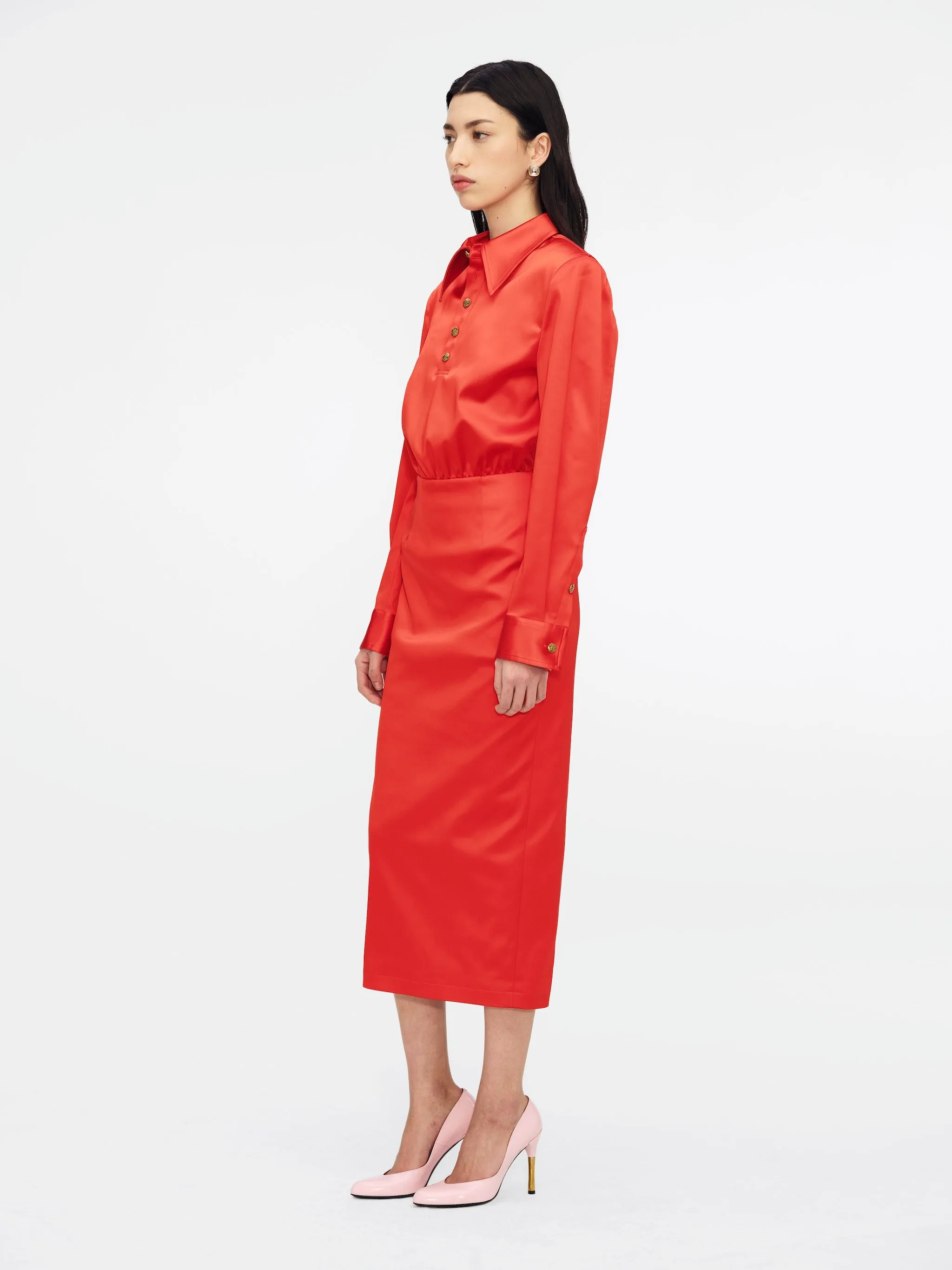POLO DRESS - RED HOT sold by Willy Chavarria product image thumbnail 3
