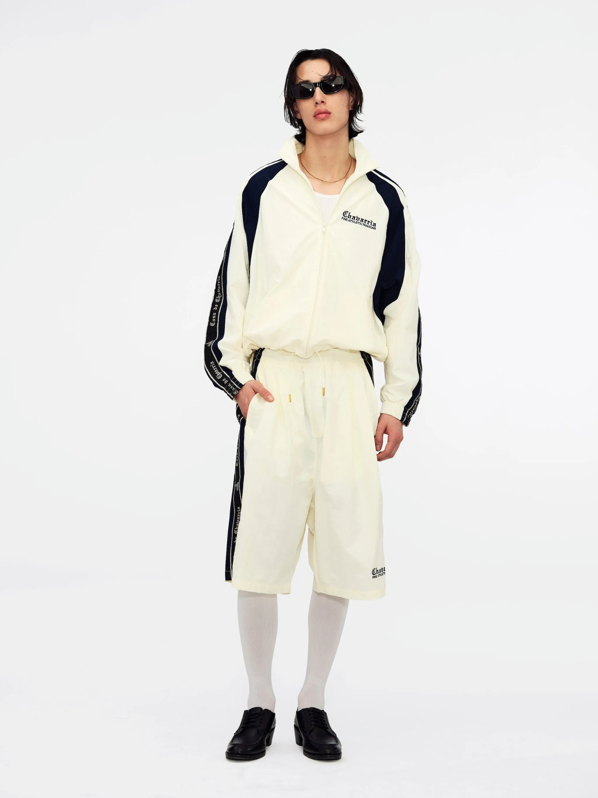 CASA DE CHAVARRIA TAPE JACKET - BLK/WHT sold by Willy Chavarria product image thumbnail 3