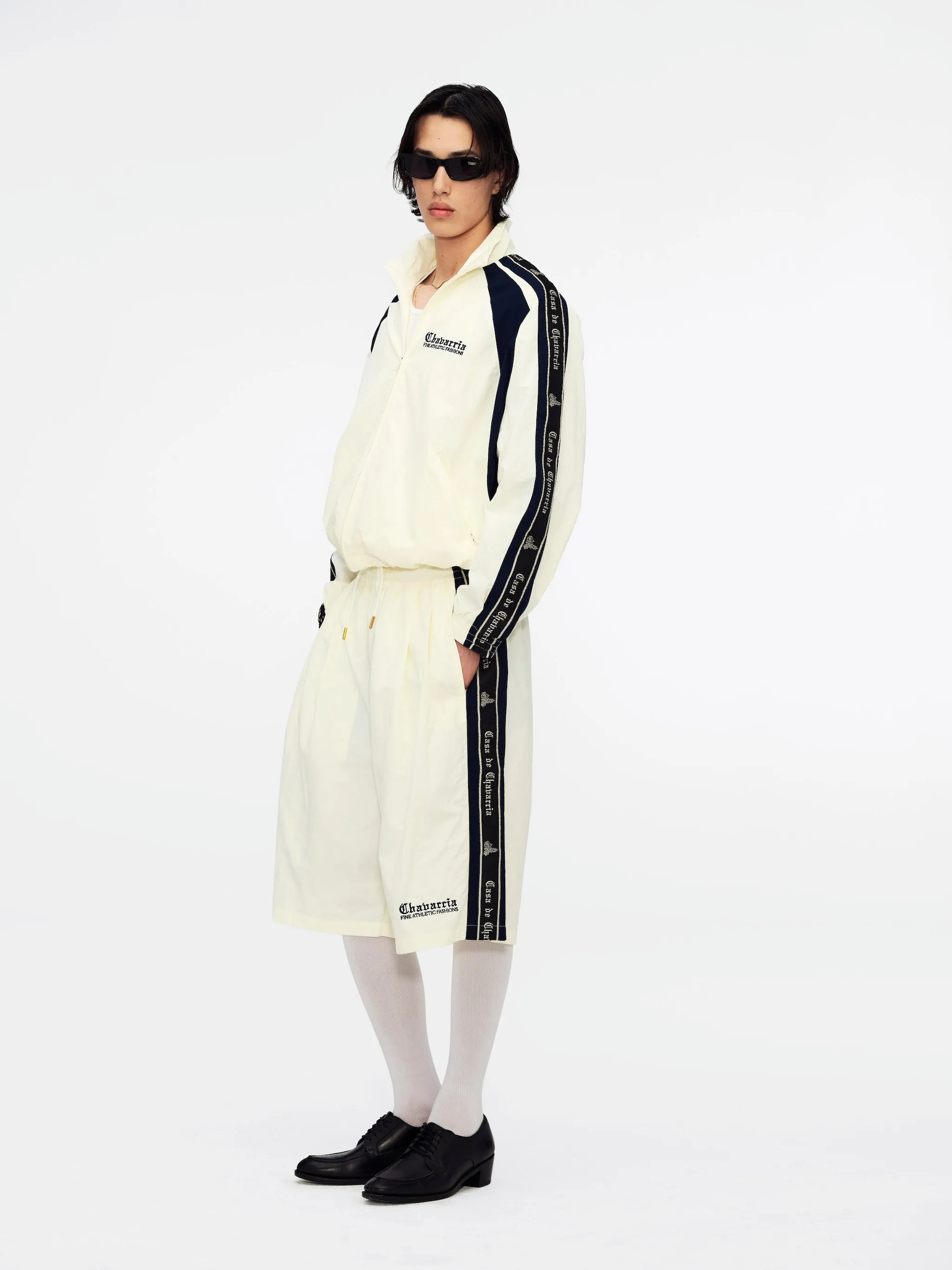 CASA DE CHAVARRIA TAPE JACKET - BLK/WHT sold by Willy Chavarria product image thumbnail 2