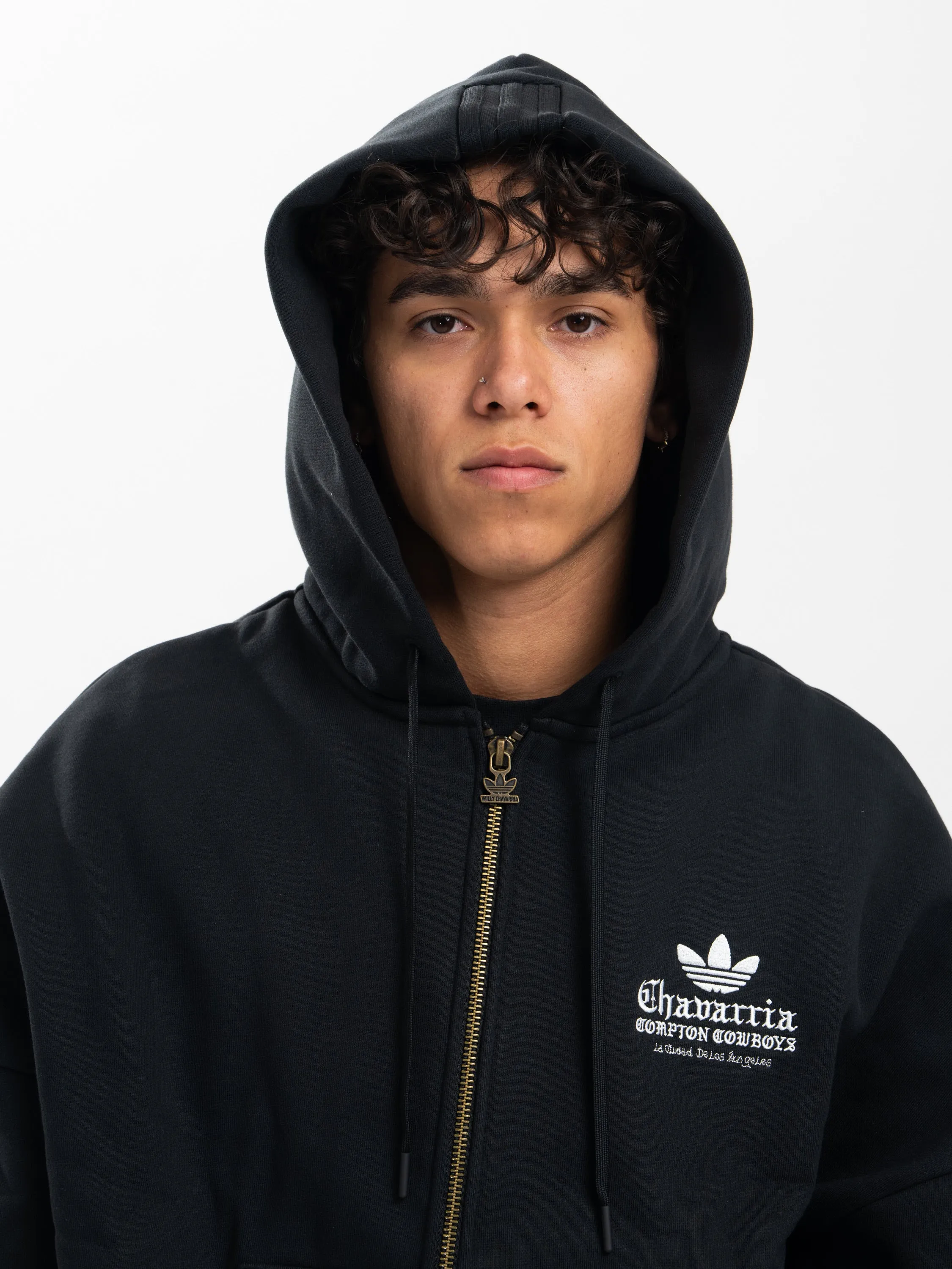 ADIDAS X WC COMPTON HOODIE - BLK sold by Willy Chavarria product image thumbnail 5