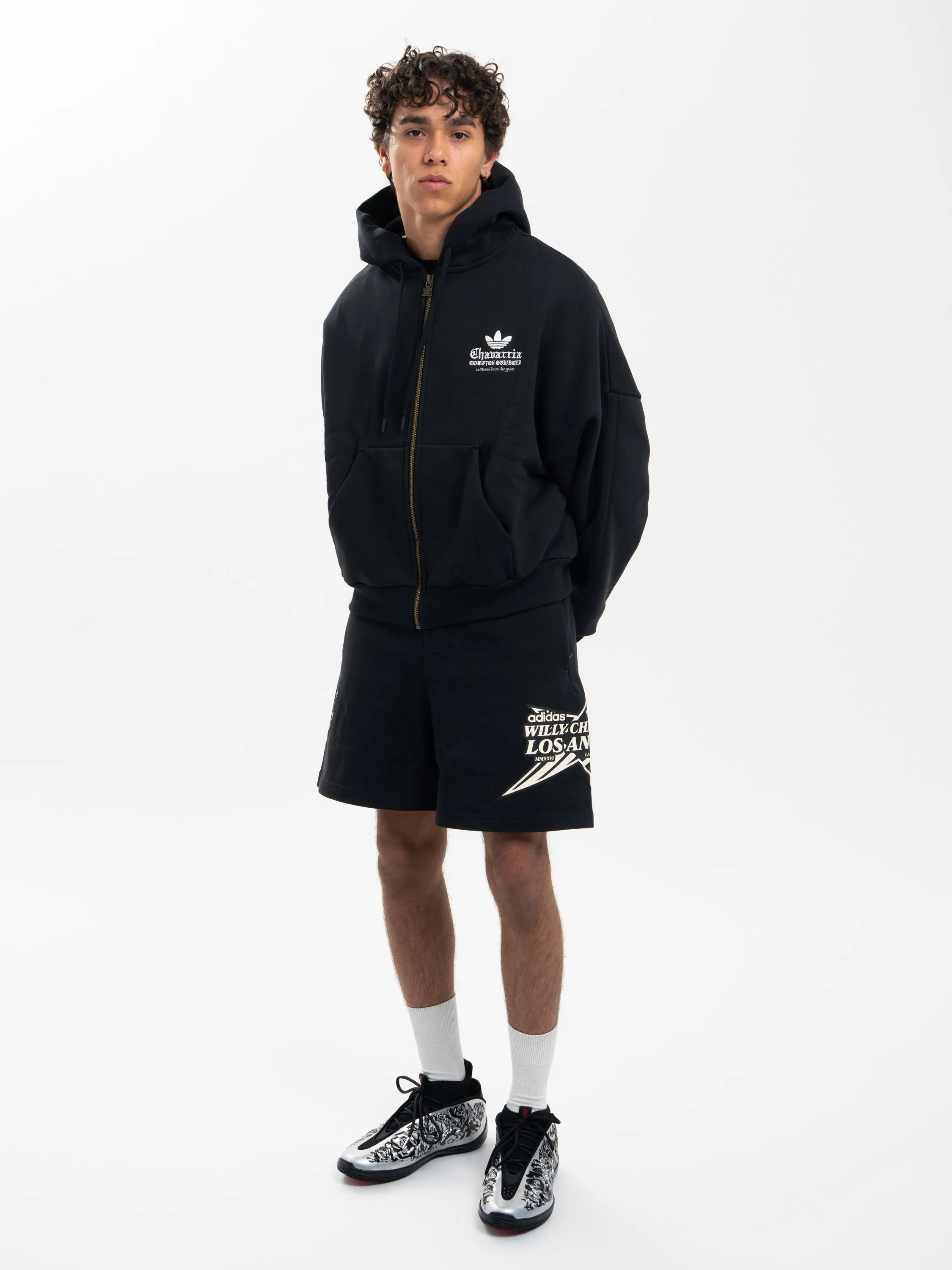 ADIDAS X WC COMPTON HOODIE - BLK sold by Willy Chavarria product image thumbnail 3