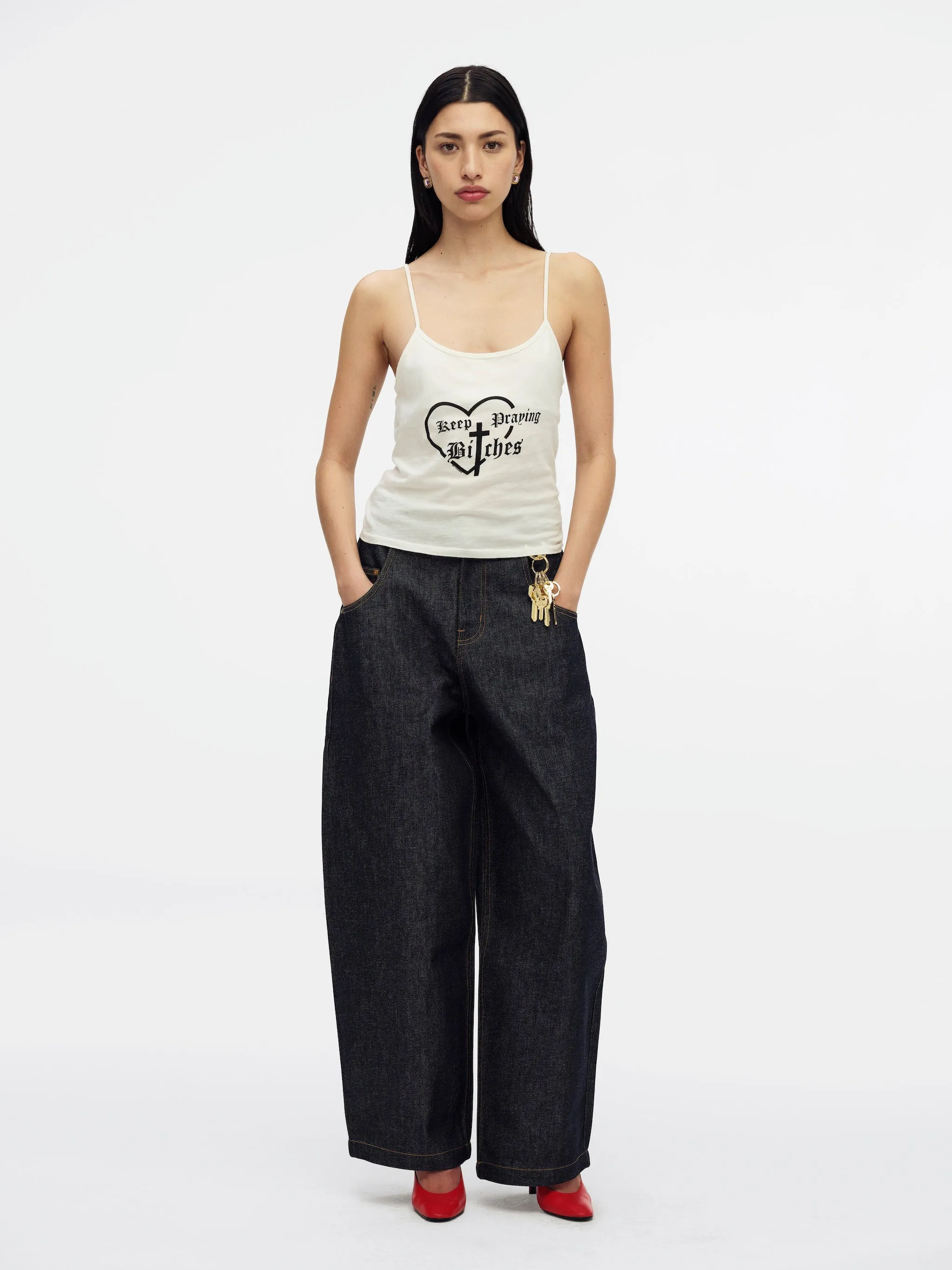 KEEP PRAYING BITCHES CHOLITA TANK - MASA sold by Willy Chavarria