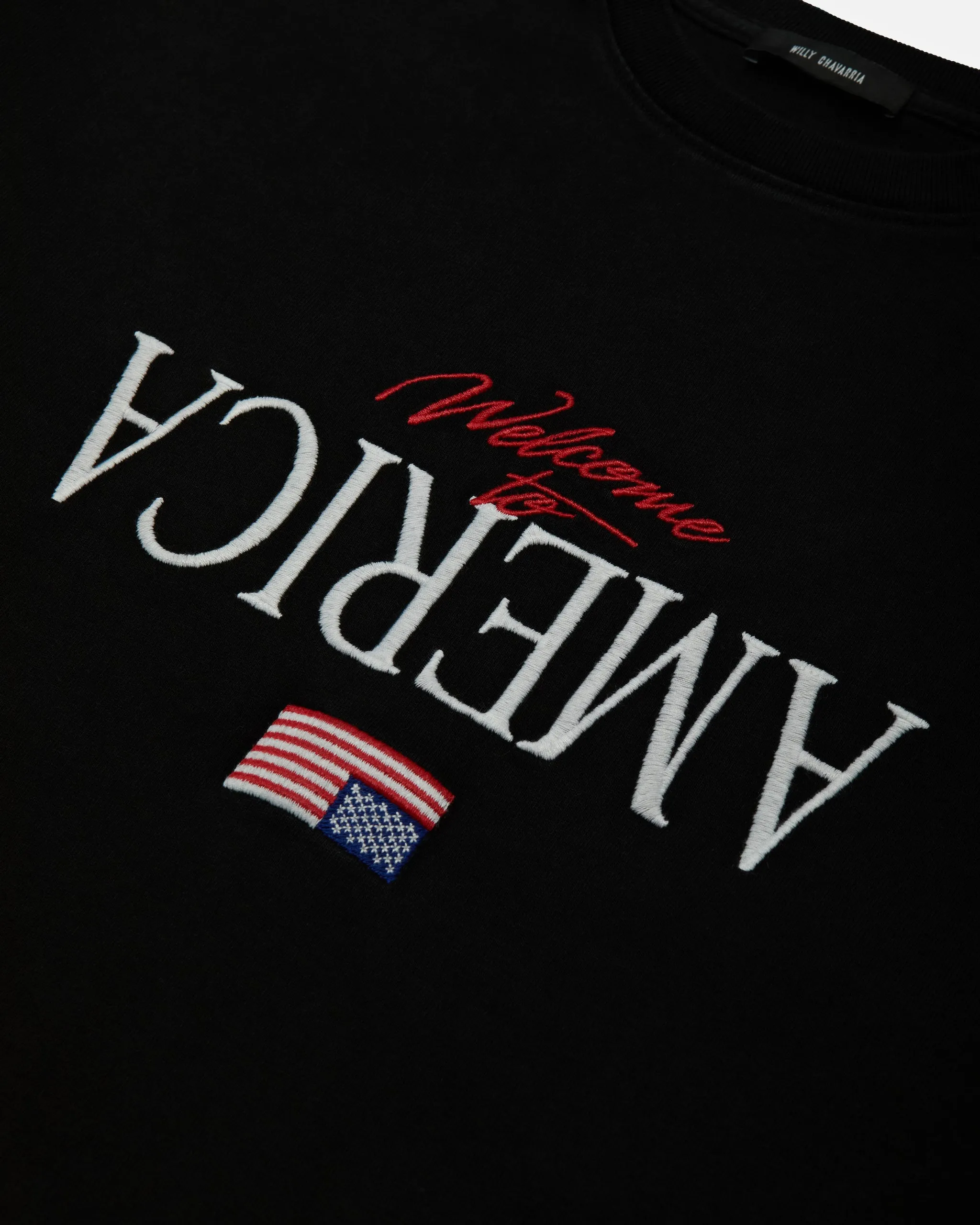 WELCOME TO AMERICA - BUFFALO TEE - BLACK BEAUTY sold by Willy Chavarria product image thumbnail 3